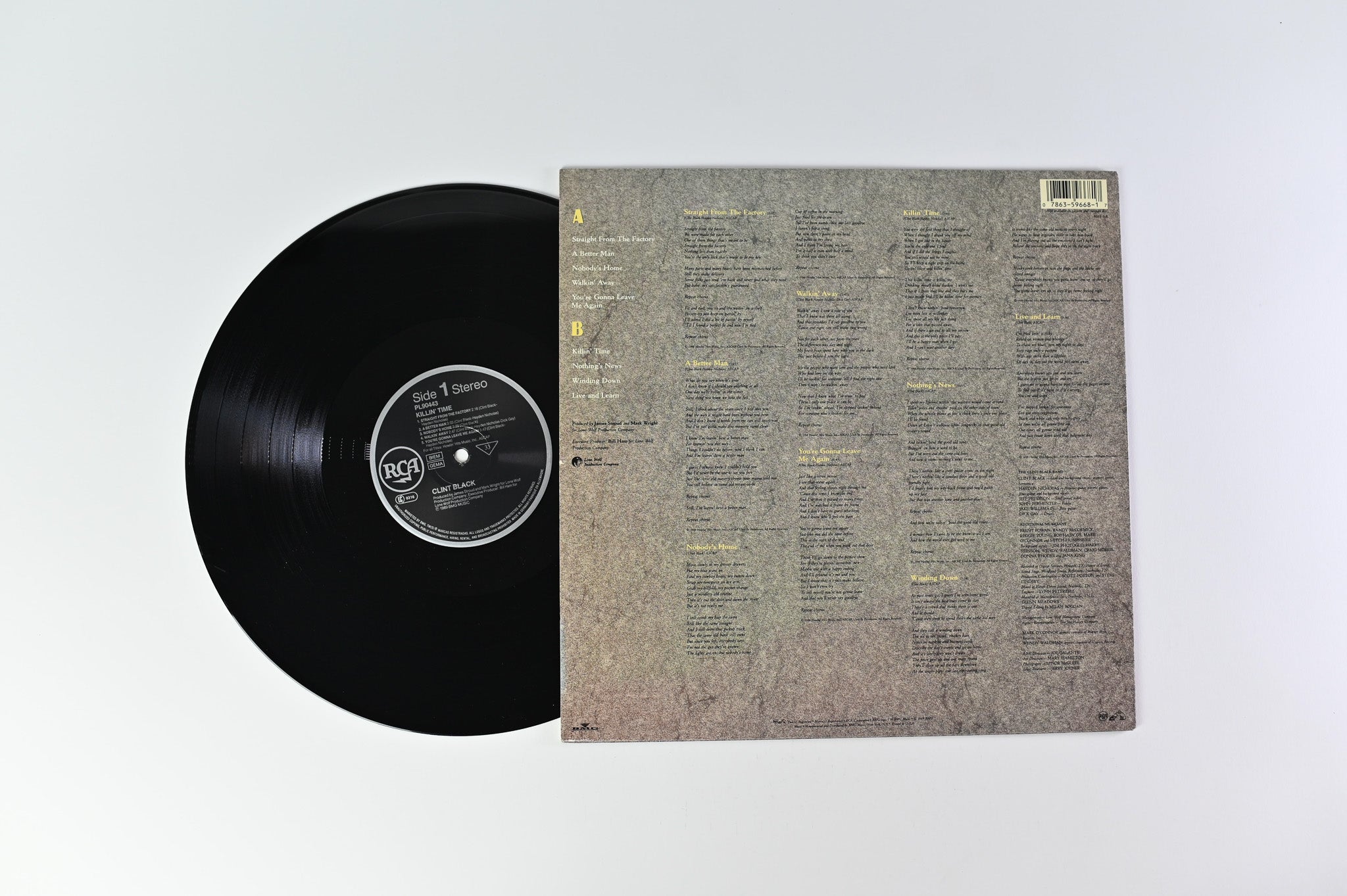 Clint Black - Killin' Time on RCA German press
