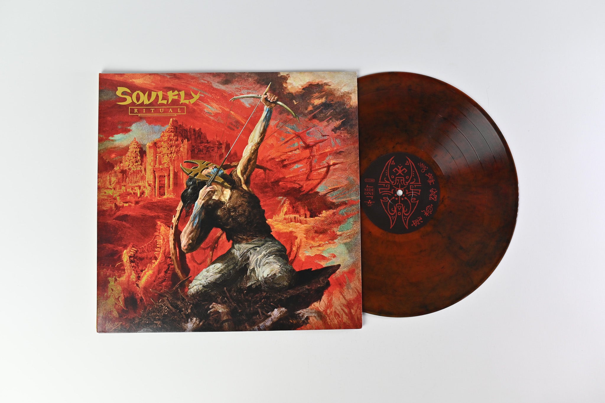 Soulfly - Ritual on Nuclear Blast Ltd Red & Black Marbled