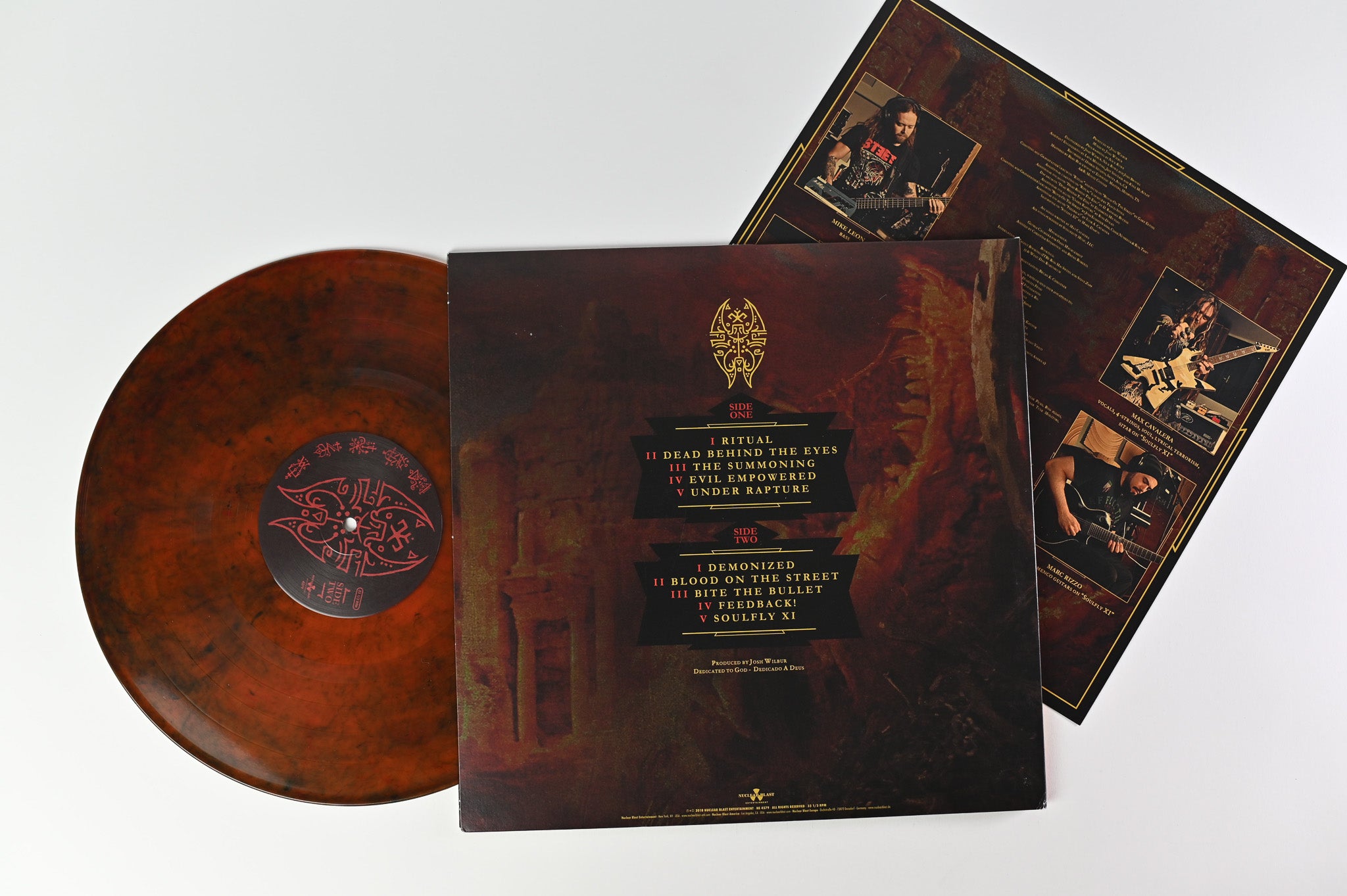 Soulfly - Ritual on Nuclear Blast Ltd Red & Black Marbled