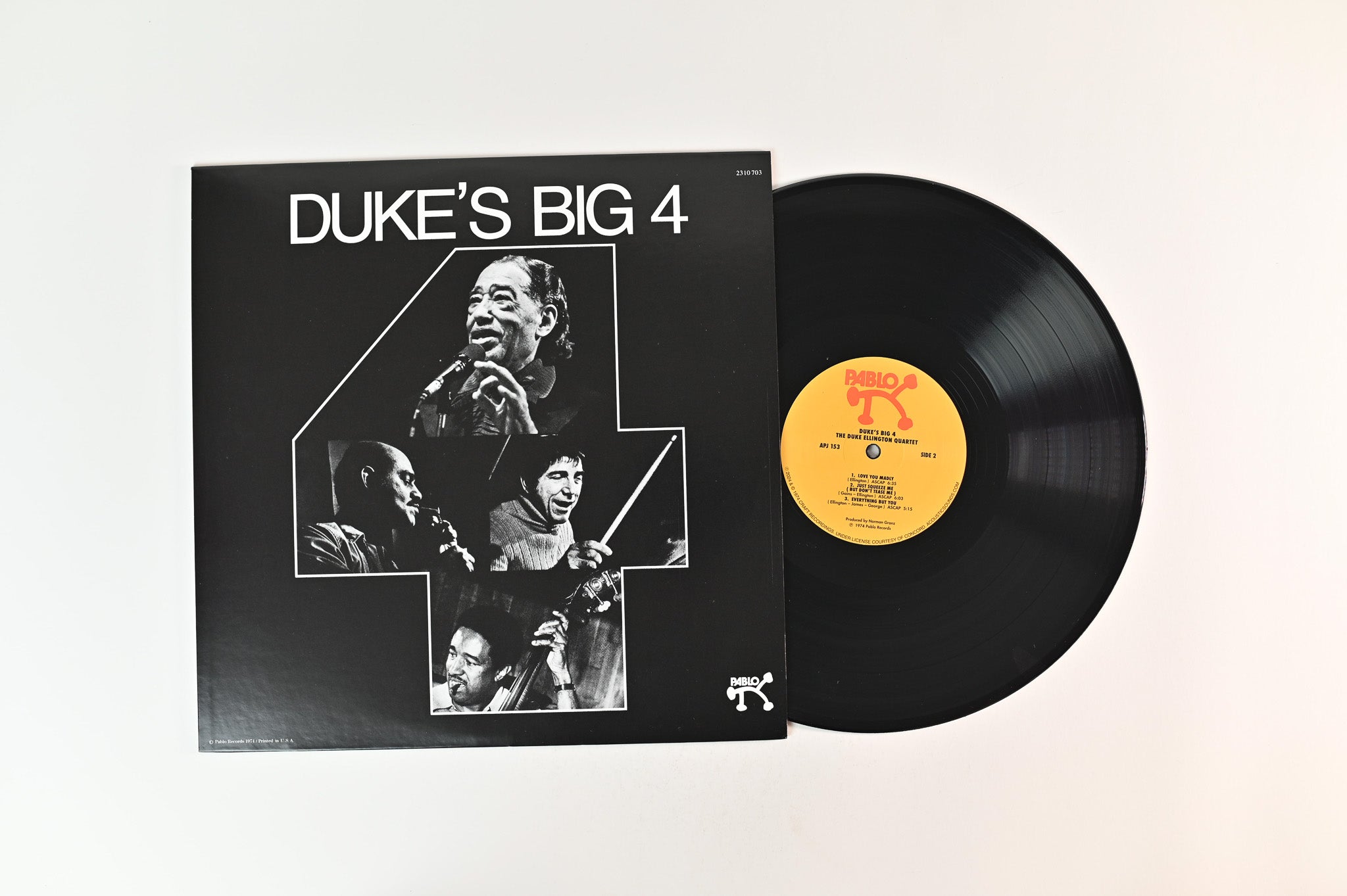 Duke Ellington Quartet - Duke's Big 4 on Analogue Productions Pablo Series 180 Gram Reissue