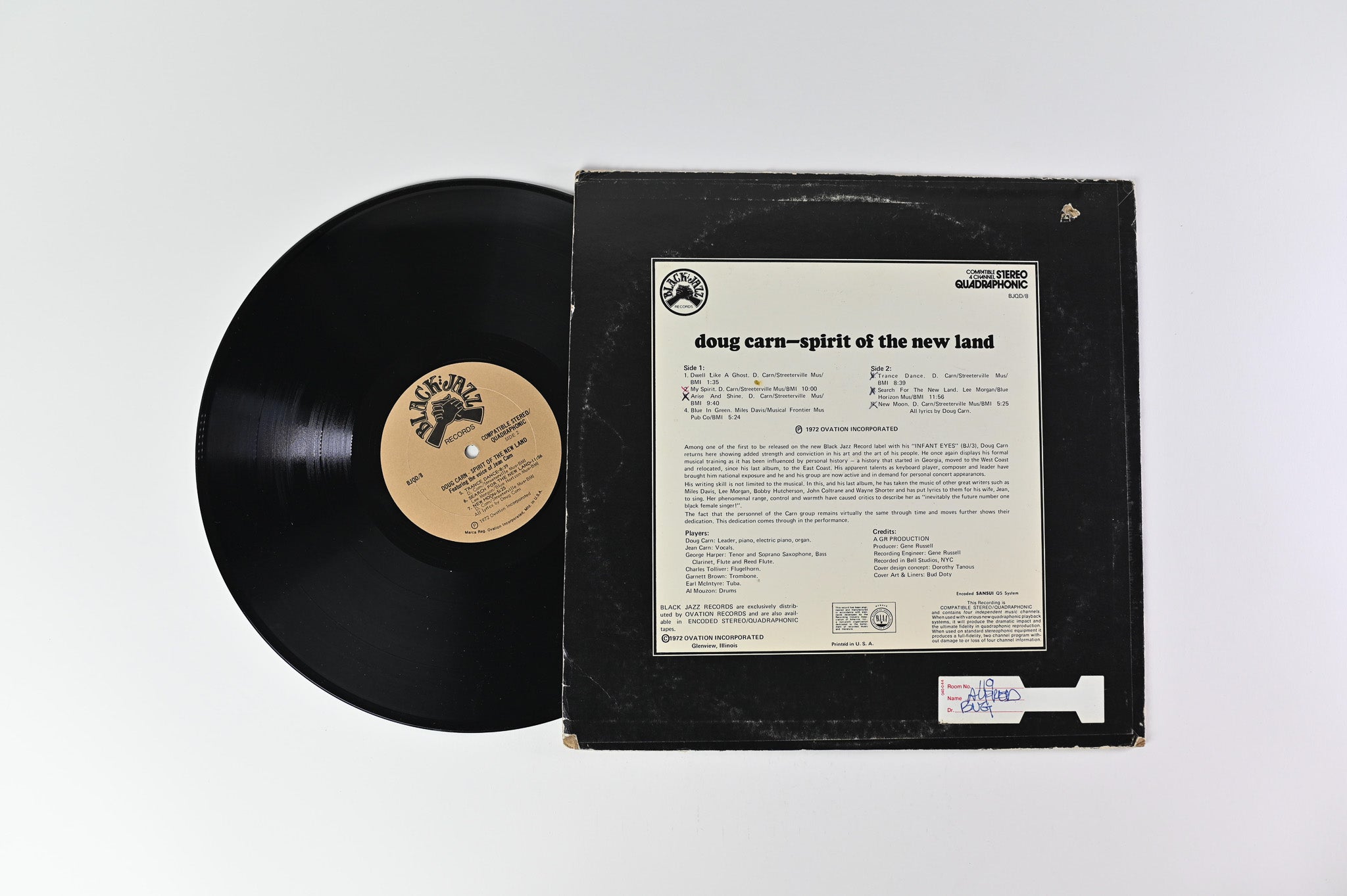 Doug Carn - Spirit Of The New Land on Black Jazz Quadraphonic