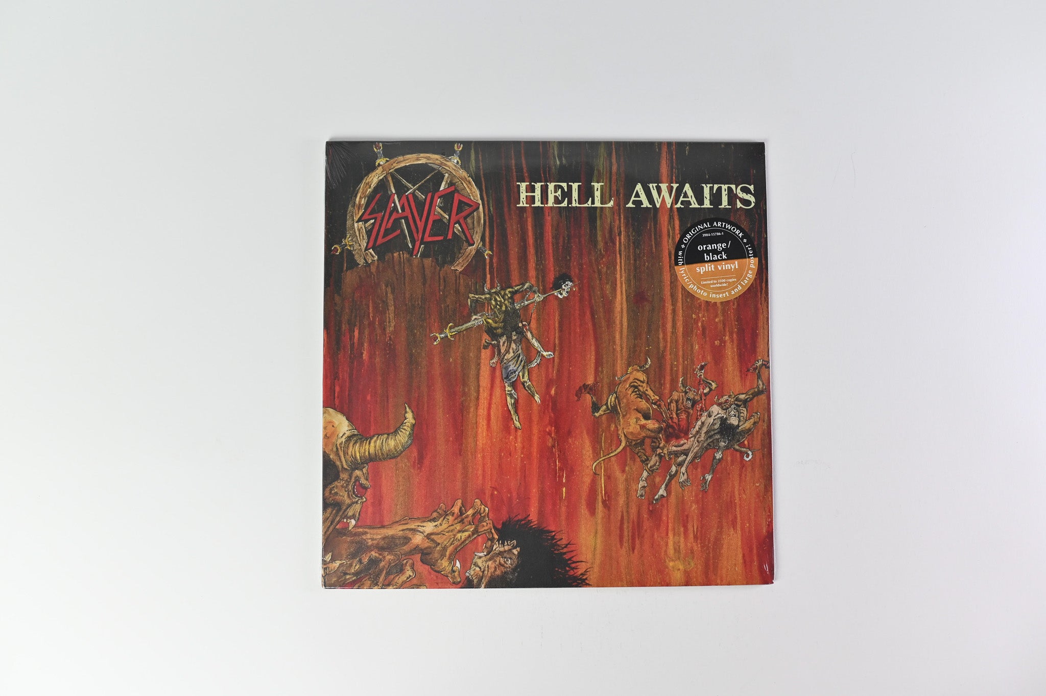 Slayer - Hell Awaits on Metal Blade Limited Orange/Black Split Reissue Sealed