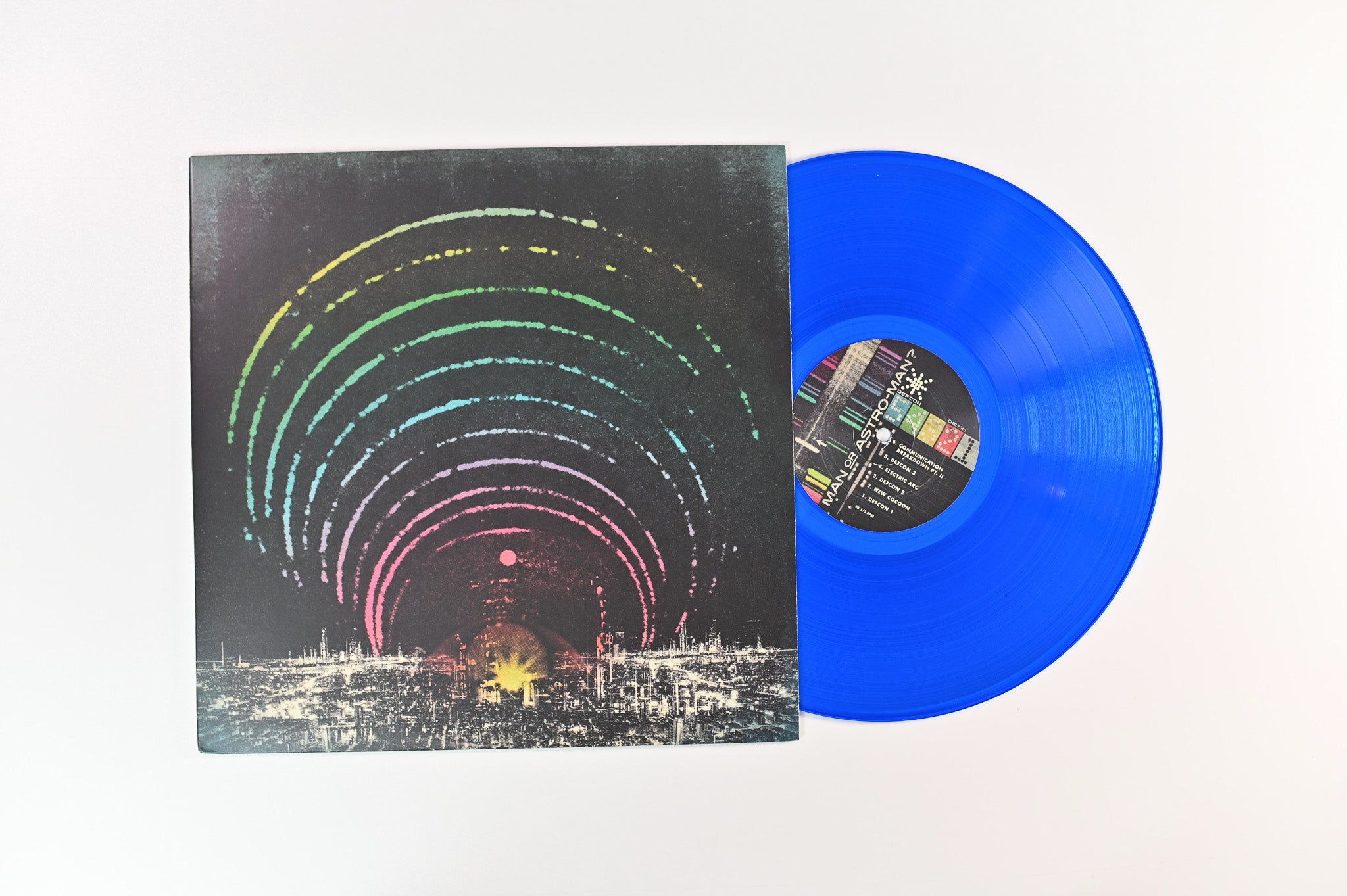 Man Or Astro-Man? - Defcon 5...4...3...2...1 on Chunklet Magazine - Blue Vinyl