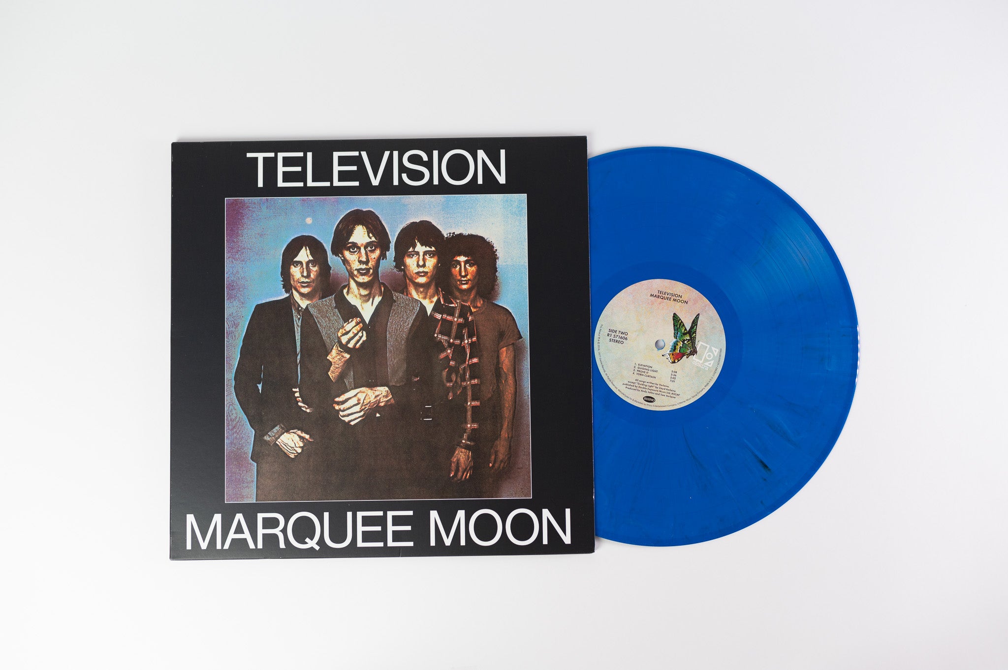 Television - Marquee Moon on Elektra Rhino Ltd Blue Marbled Vinyl Reissue