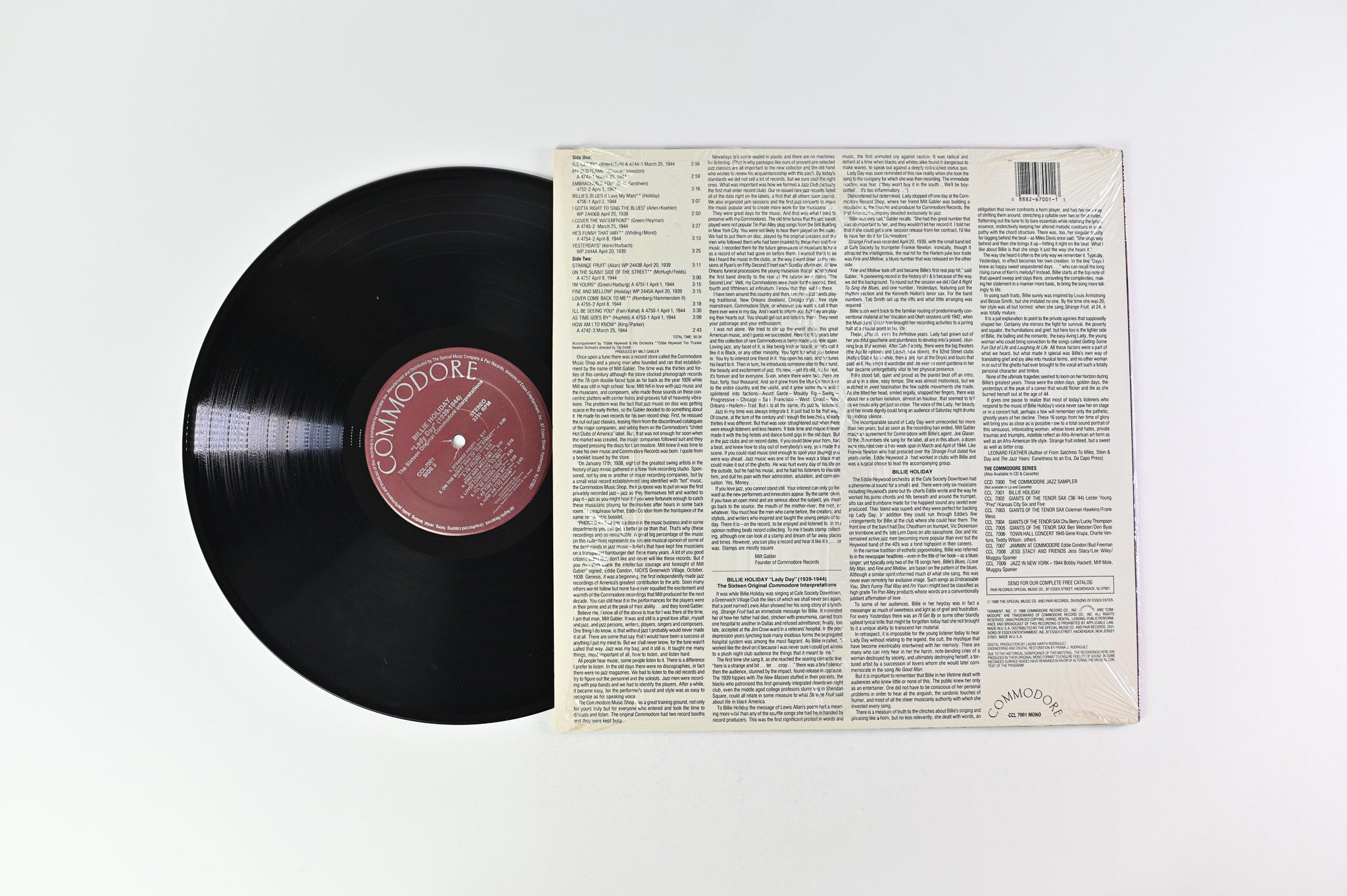 Billie Holiday - "Lady Day" (1939-1944) The Sixteen Original Commodore Interpretations on Commodore