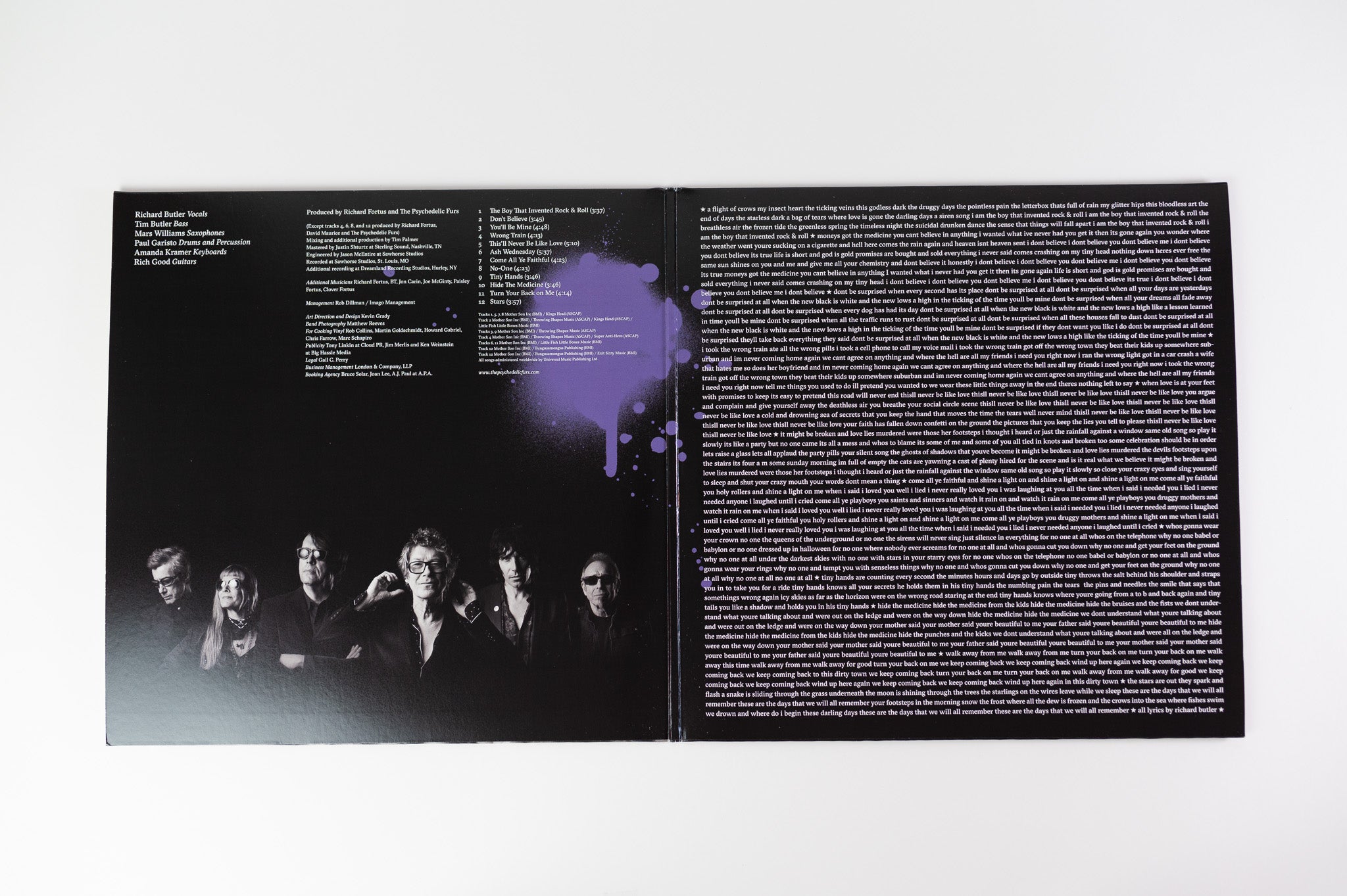 The Psychedelic Furs - Made Of Rain on Cooking Vinyl Ltd Purple
