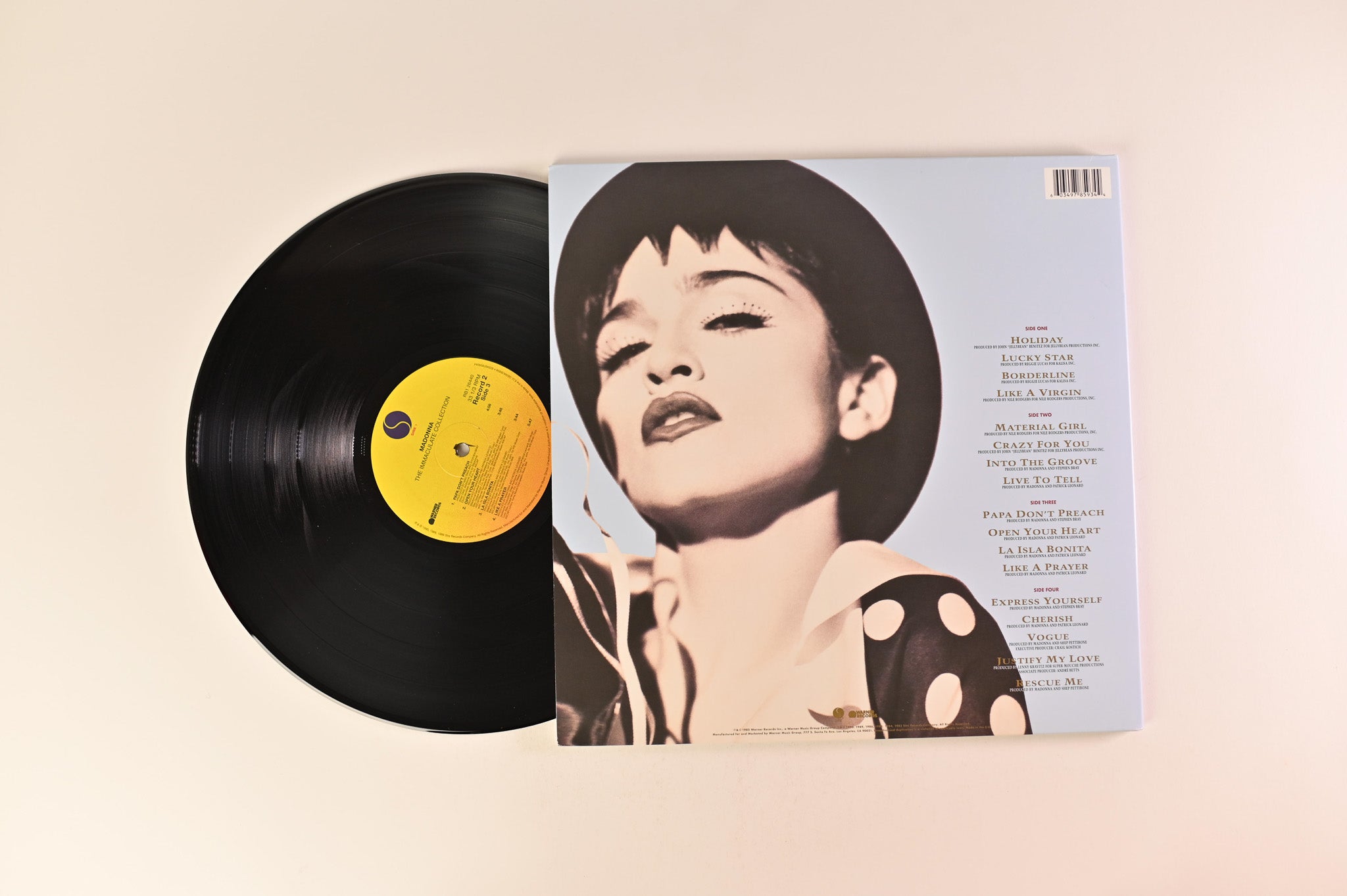 Madonna - The Immaculate Collection on Sire / Warner Reissue