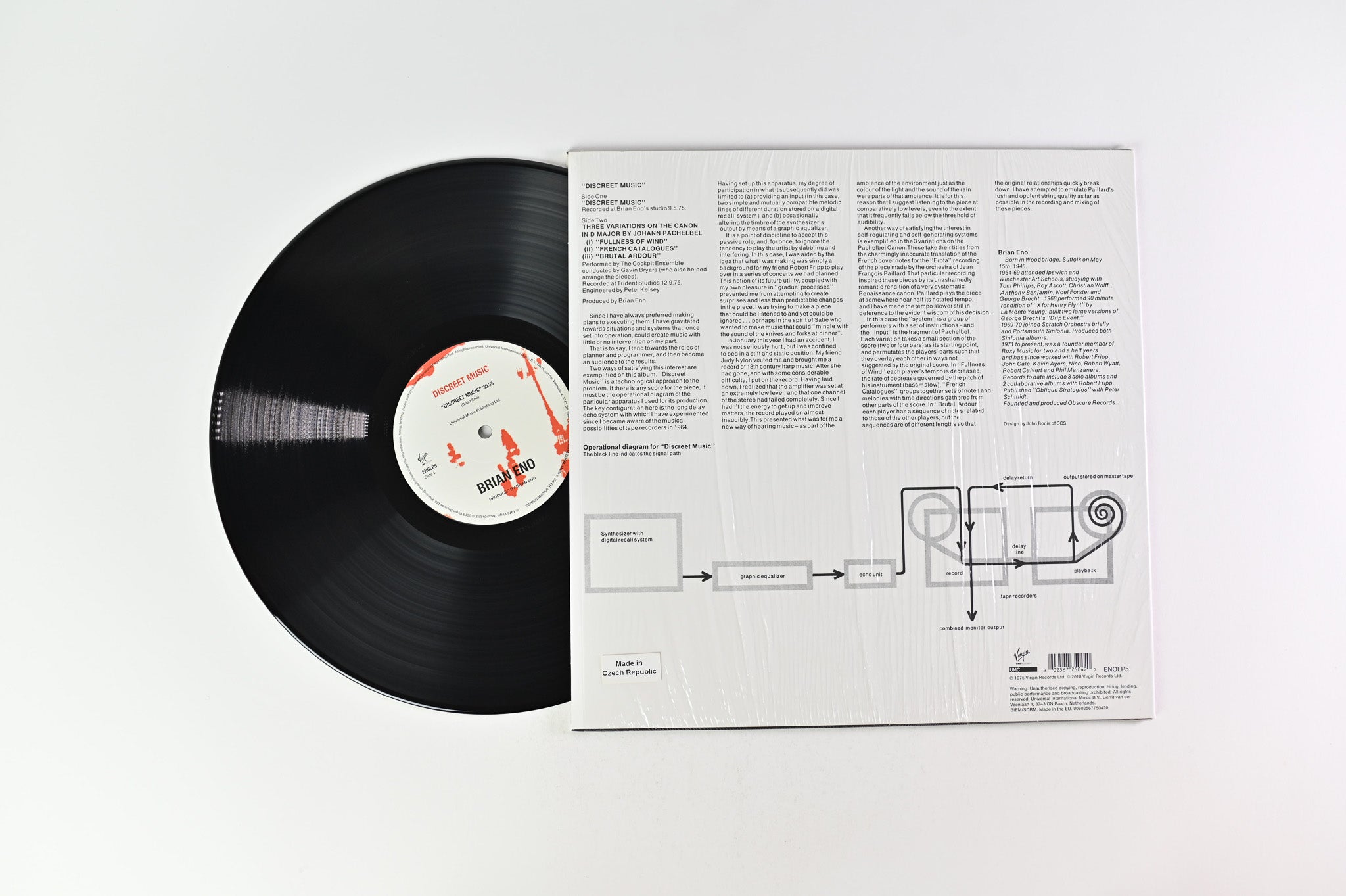 Brian Eno - Discreet Music on Virgin EMI Records