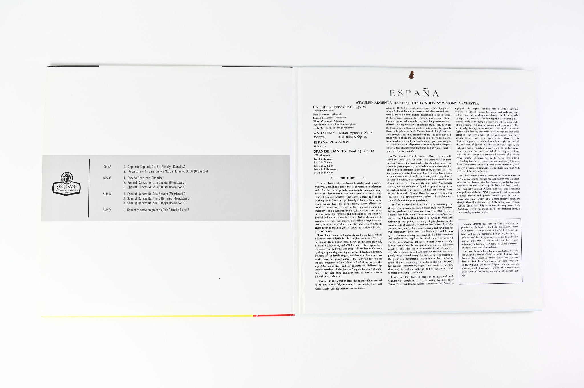 Nikolai Rimsky-Korsakov - España on ORG Reissue 45 RPM