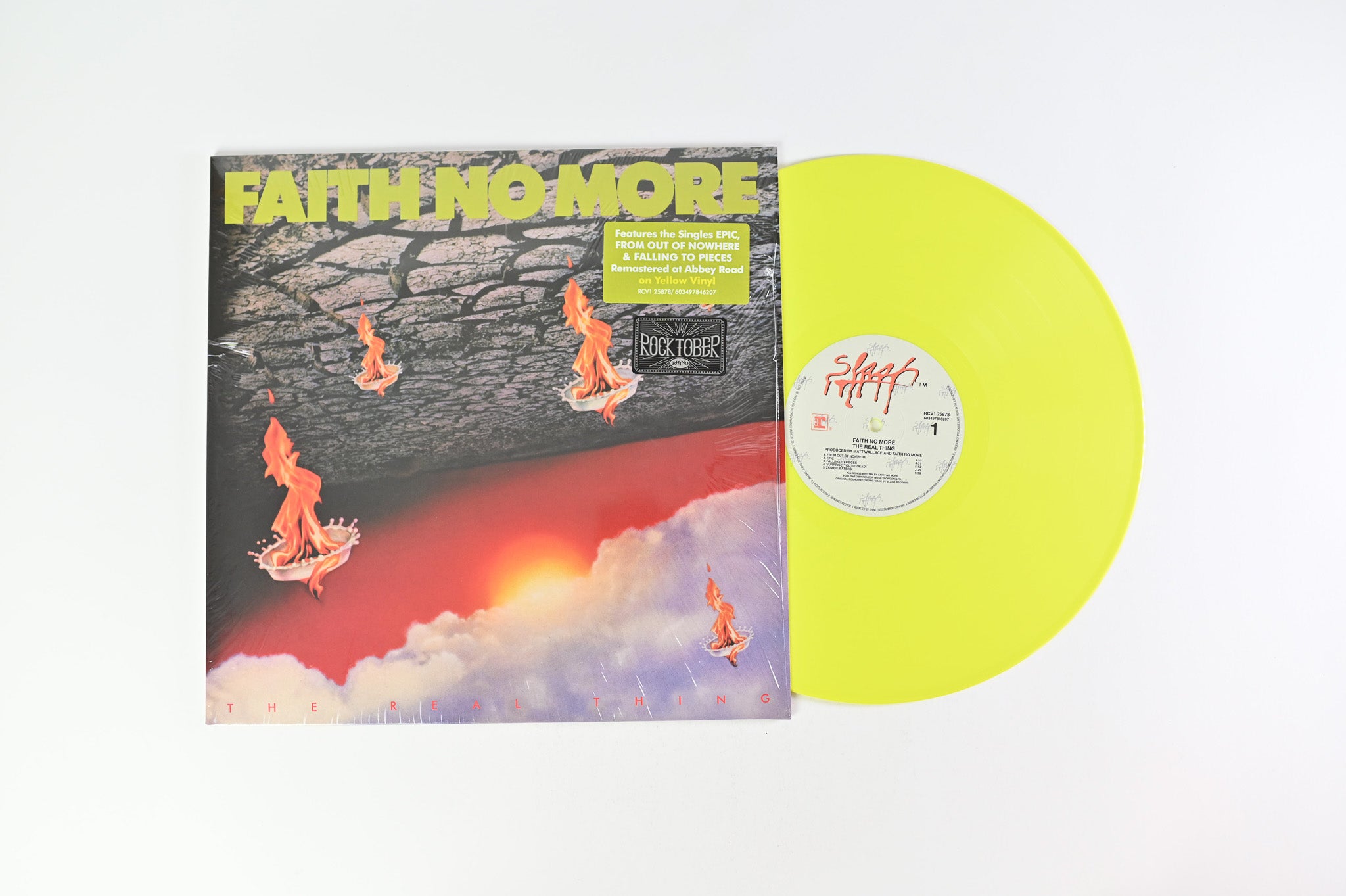 Faith No More - The Real Thing on Slash Ltd Yellow Vinyl Reissue