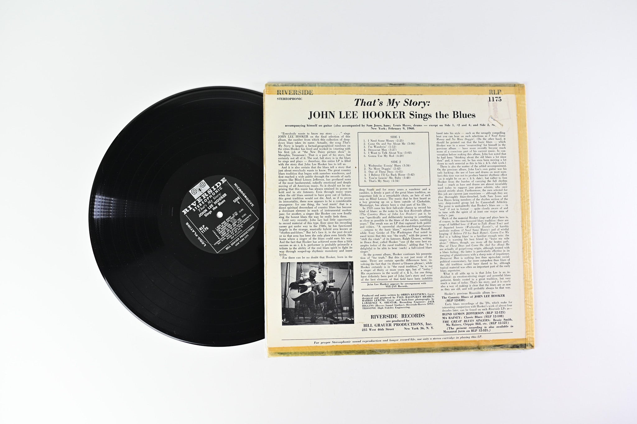 John Lee Hooker - That's My Story John Lee Hooker Sings The Blues on Riverside Stereo Press