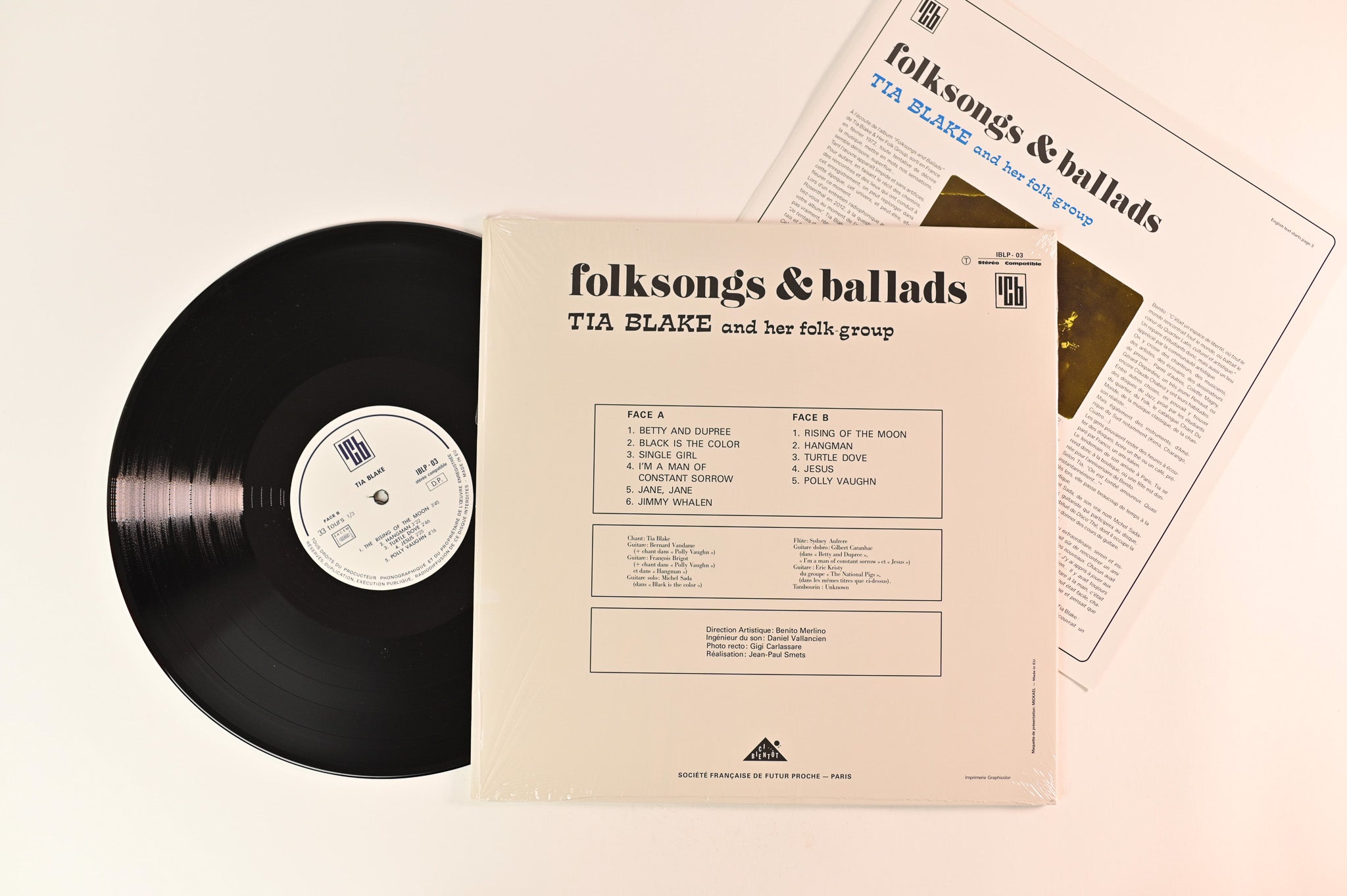 Tia Blake And Her Folk-Group - Folksongs & Ballads on ICB Reissue