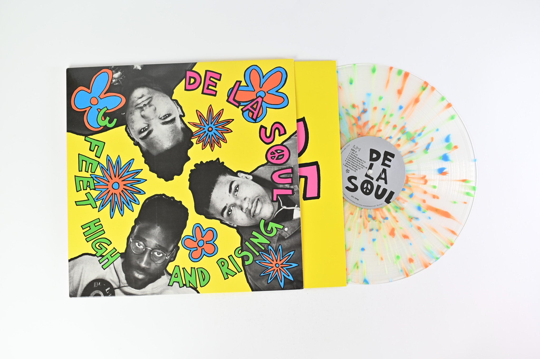 De La Soul - 3 Feet High And Rising Vinyl Me Please Ltd Clear w/ Blue Orange & Green Splatter Reissue