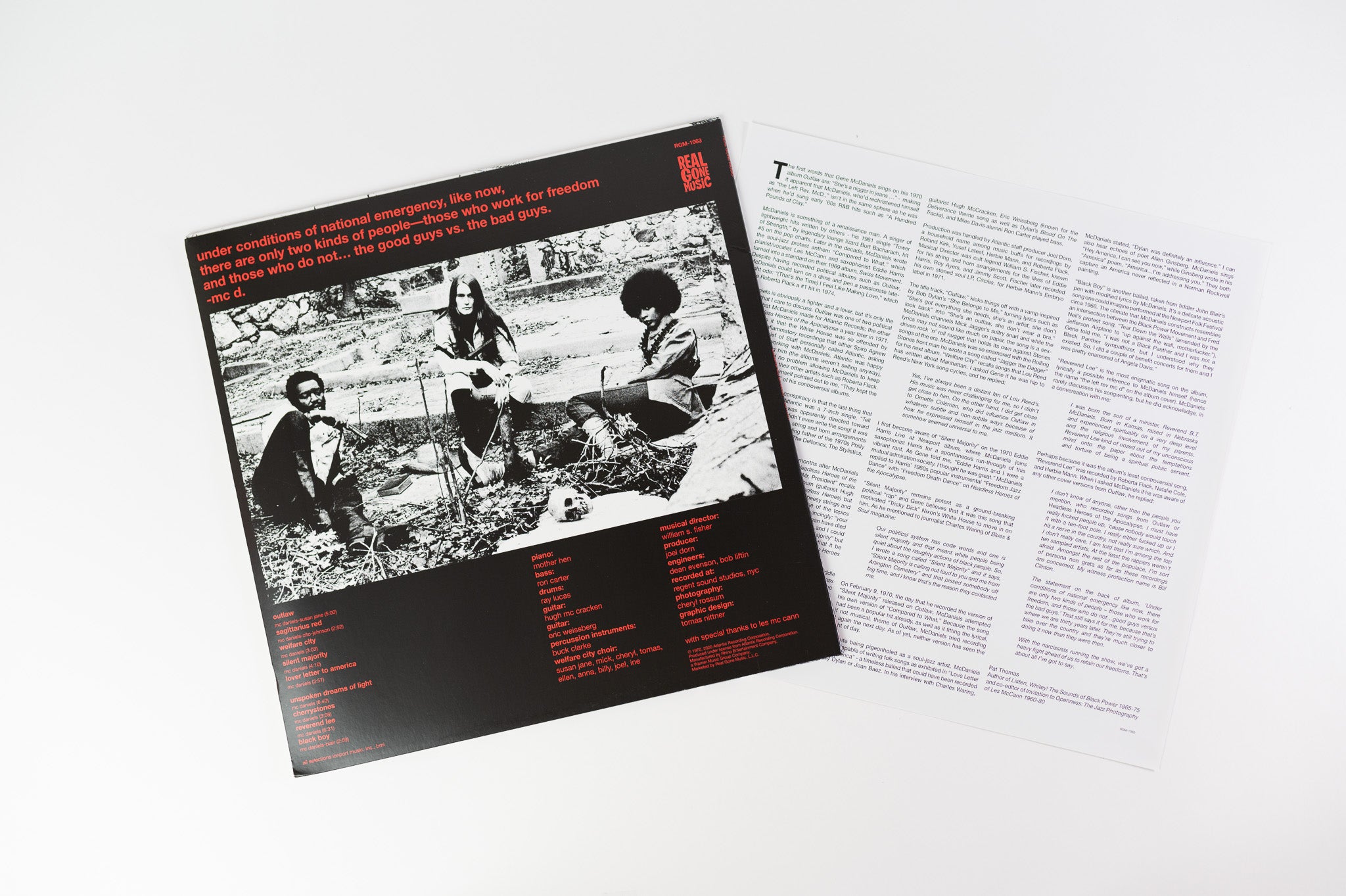 Eugene McDaniels - Outlaw on Atlantic Real Gone Music Neon Red Vinyl Reissue