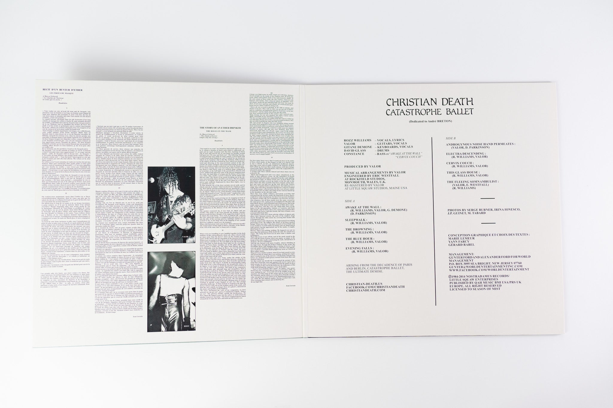 Christian Death - Catastrophe Ballet on Season of Mist Reissue