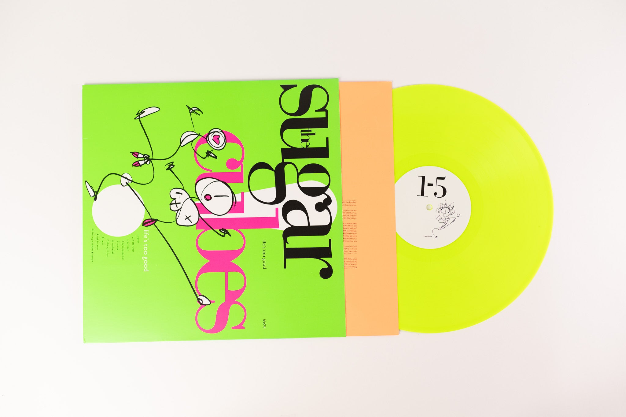 The Sugarcubes - Life's Too Good on One Little Indian Green Fluorescent Reissue