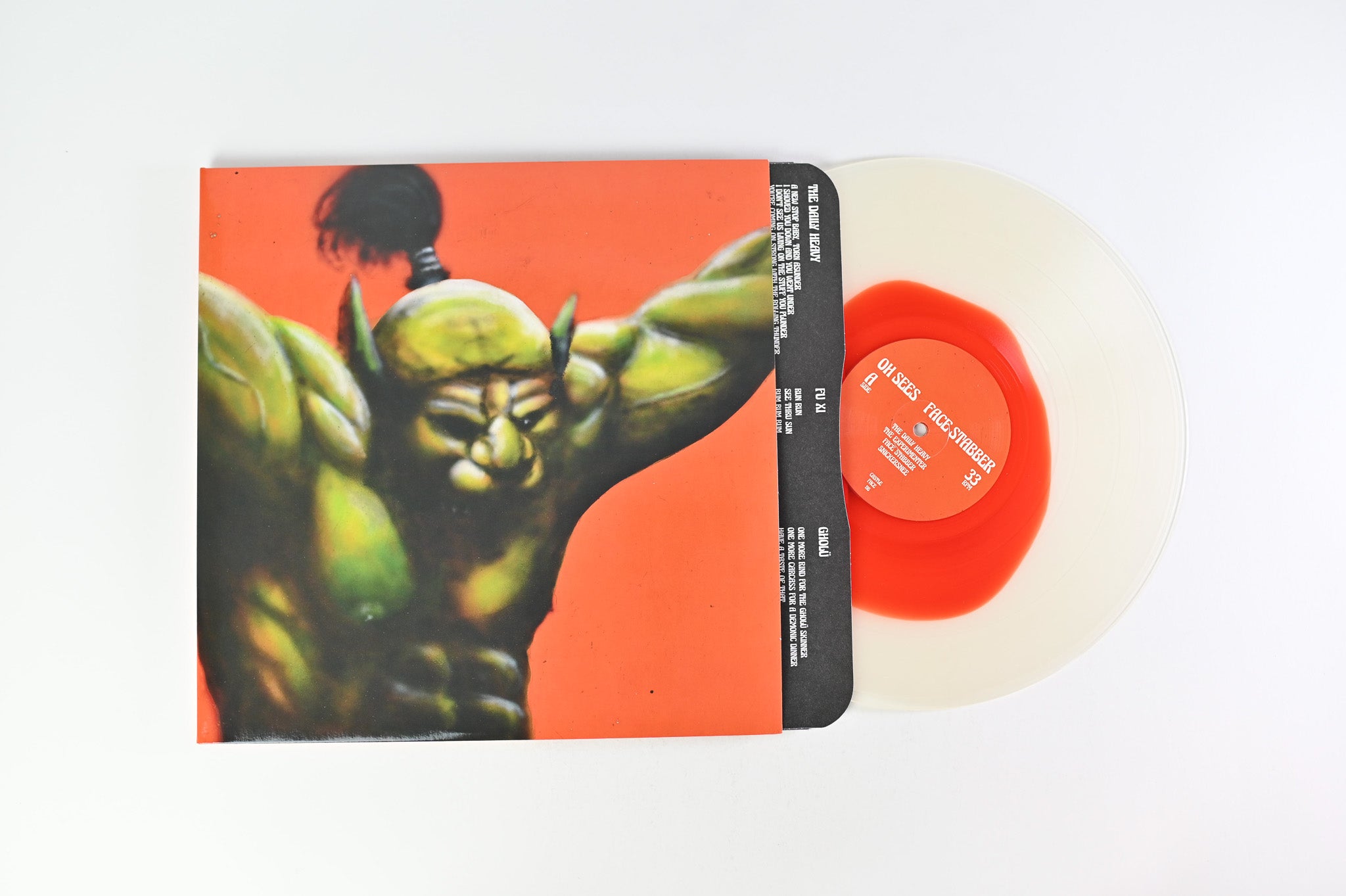 Thee Oh Sees - Face Stabber on Castle Face Ltd Clear With Red Blob