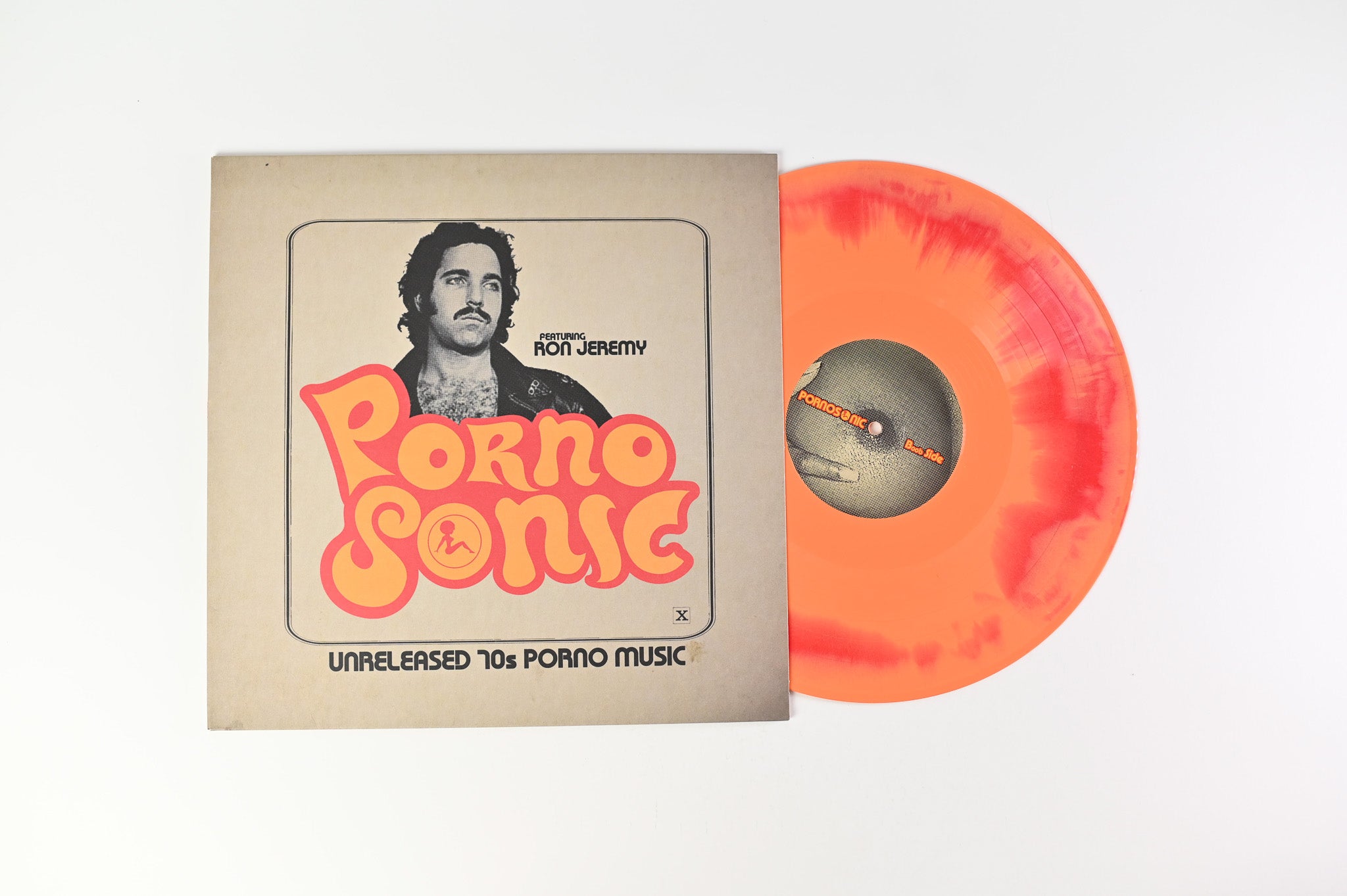 Pornosonic - Unreleased 70s Porno Music on Enjoy The Ride Records RSD Red/Orange Swirl Vinyl