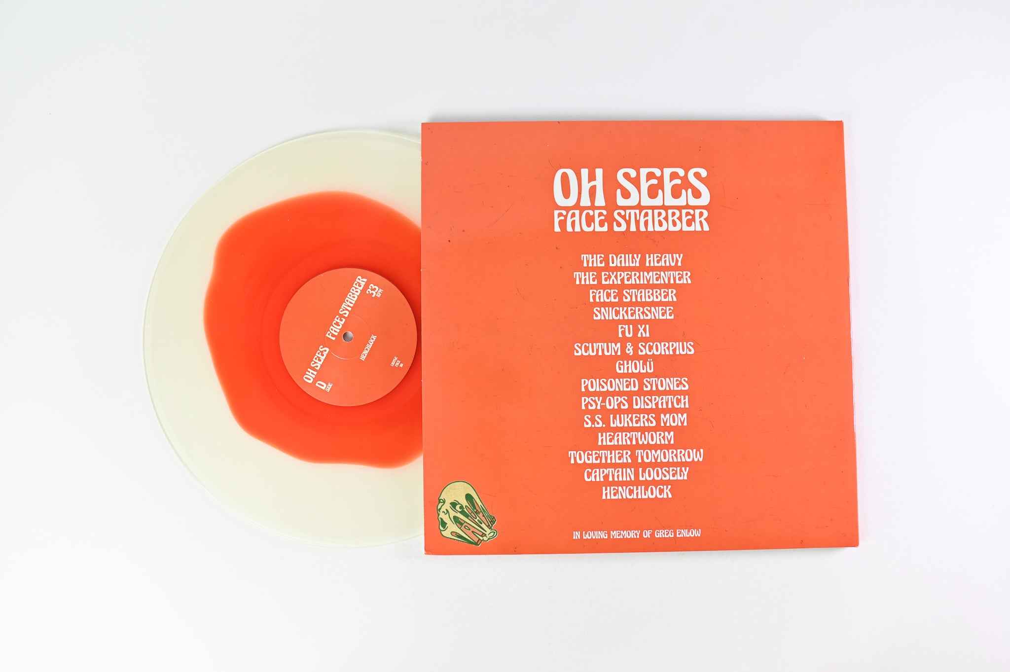 Thee Oh Sees - Face Stabber on Castle Face Ltd Clear With Red Blob