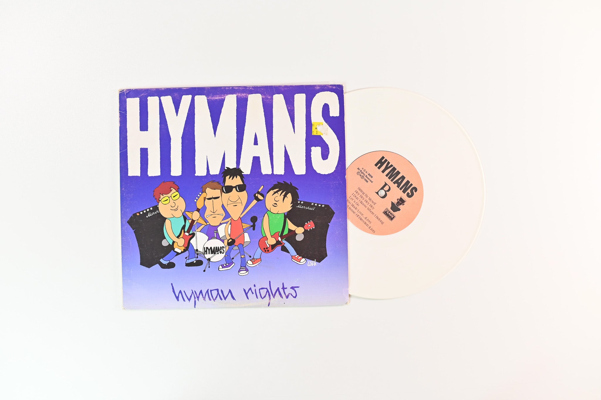 The Hymans - Hyman Rights on Frank Records - White 10" Vinyl