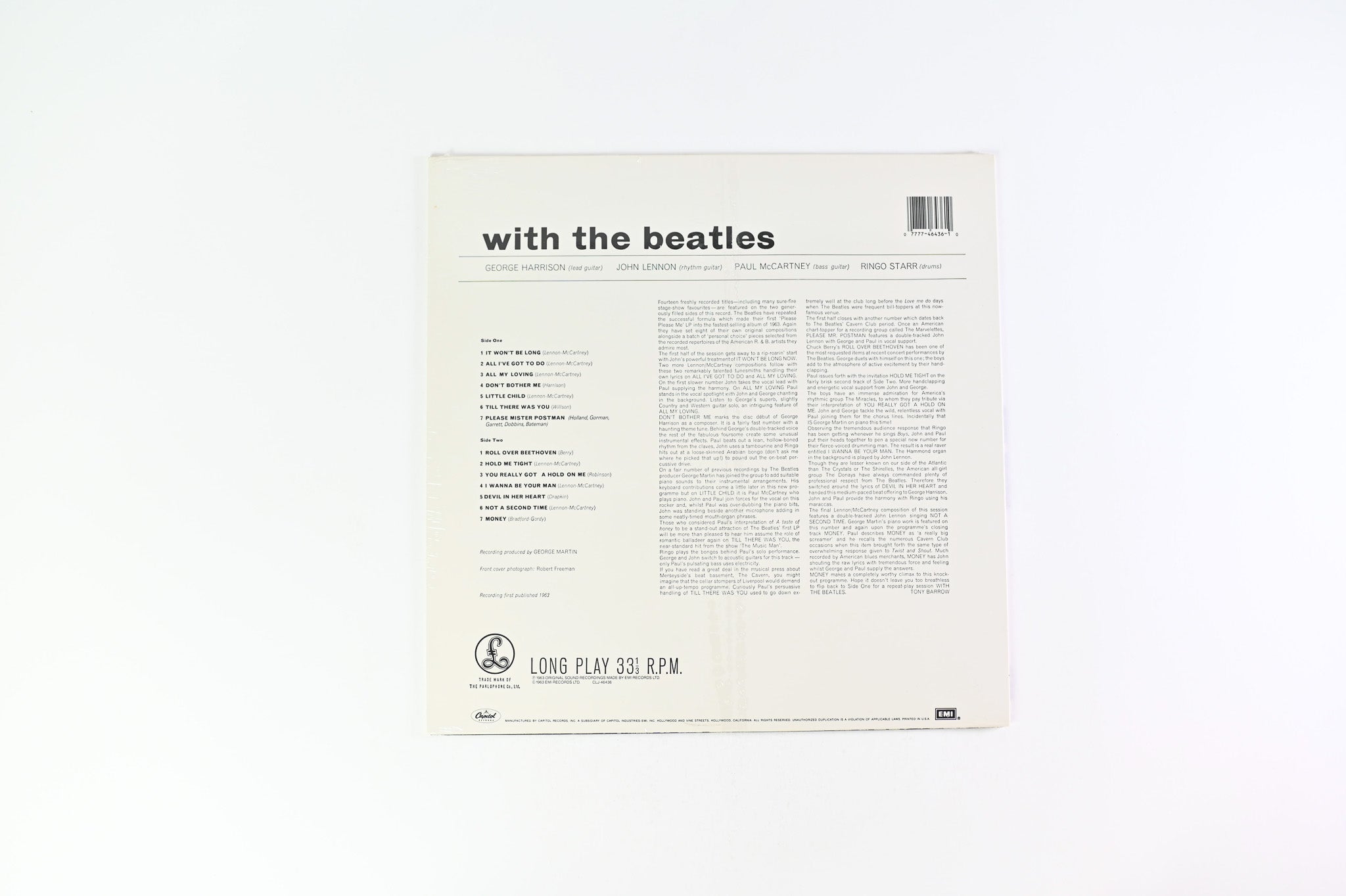 The Beatles - With The Beatles on Capitol 1988 Mono Purple Label Reissue Sealed
