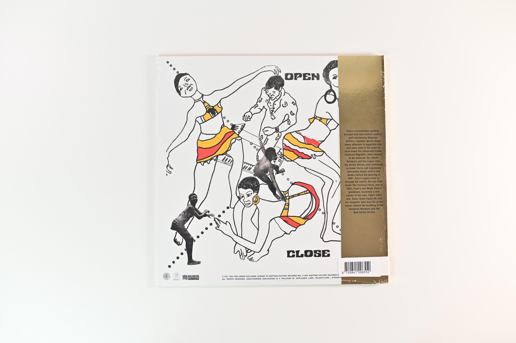 Fela Kuti - Open & Close on Knitting Factory RSD 2021 Ltd Red & Yellow Butterfly Vinyl Reissue Sealed