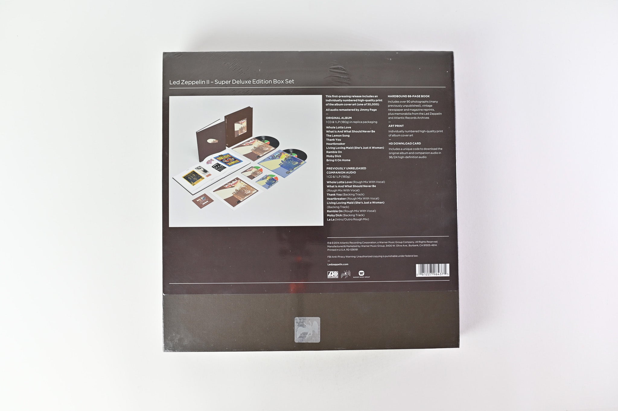 Led Zeppelin - Led Zeppelin II on Atlantic Ltd Numbered Super Deluxe Box Set Reissue Sealed