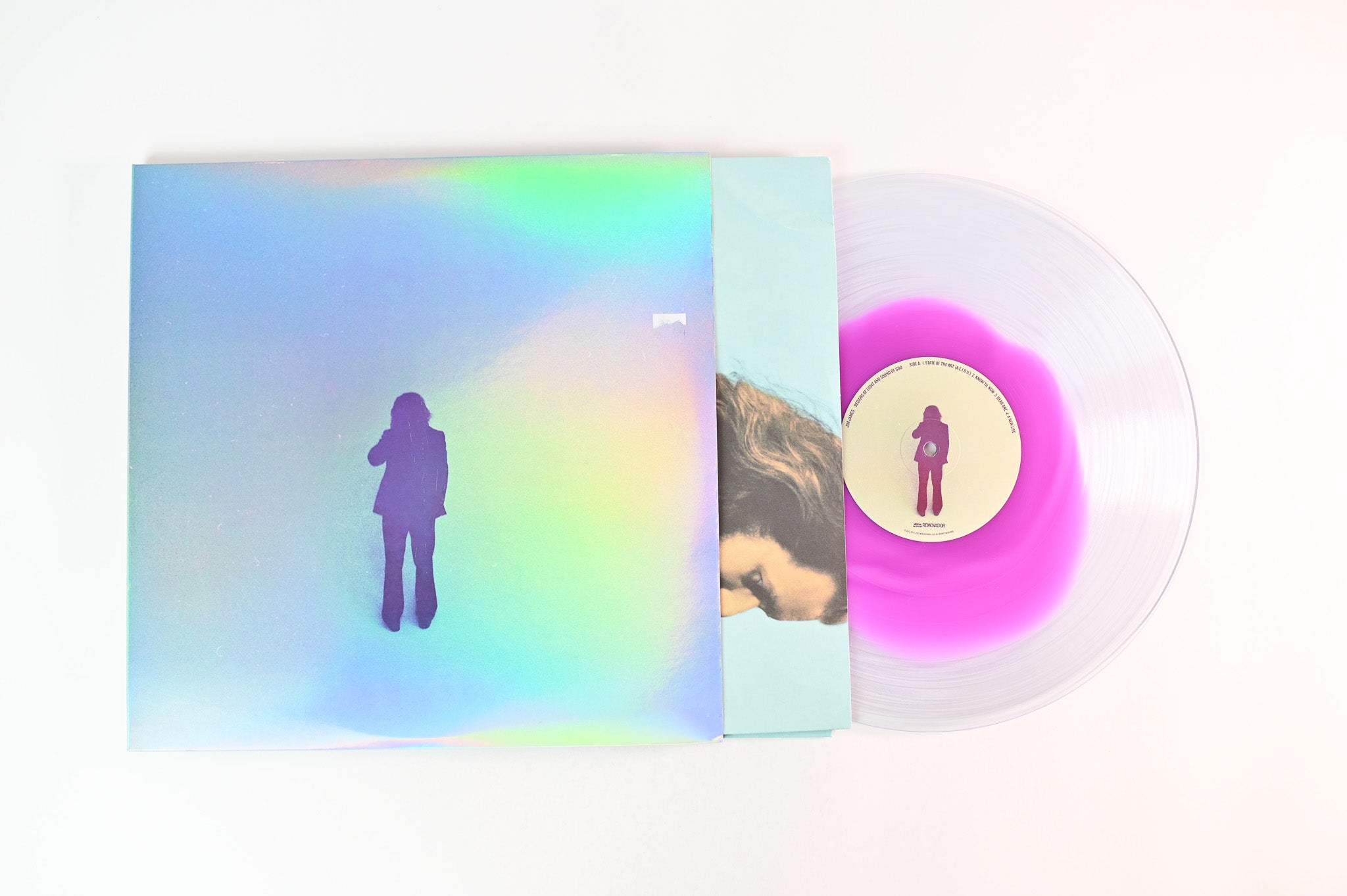 Jim James - Regions Of Light And Sound Of God on ATO Deluxe Clear With Purple Splash Reissue