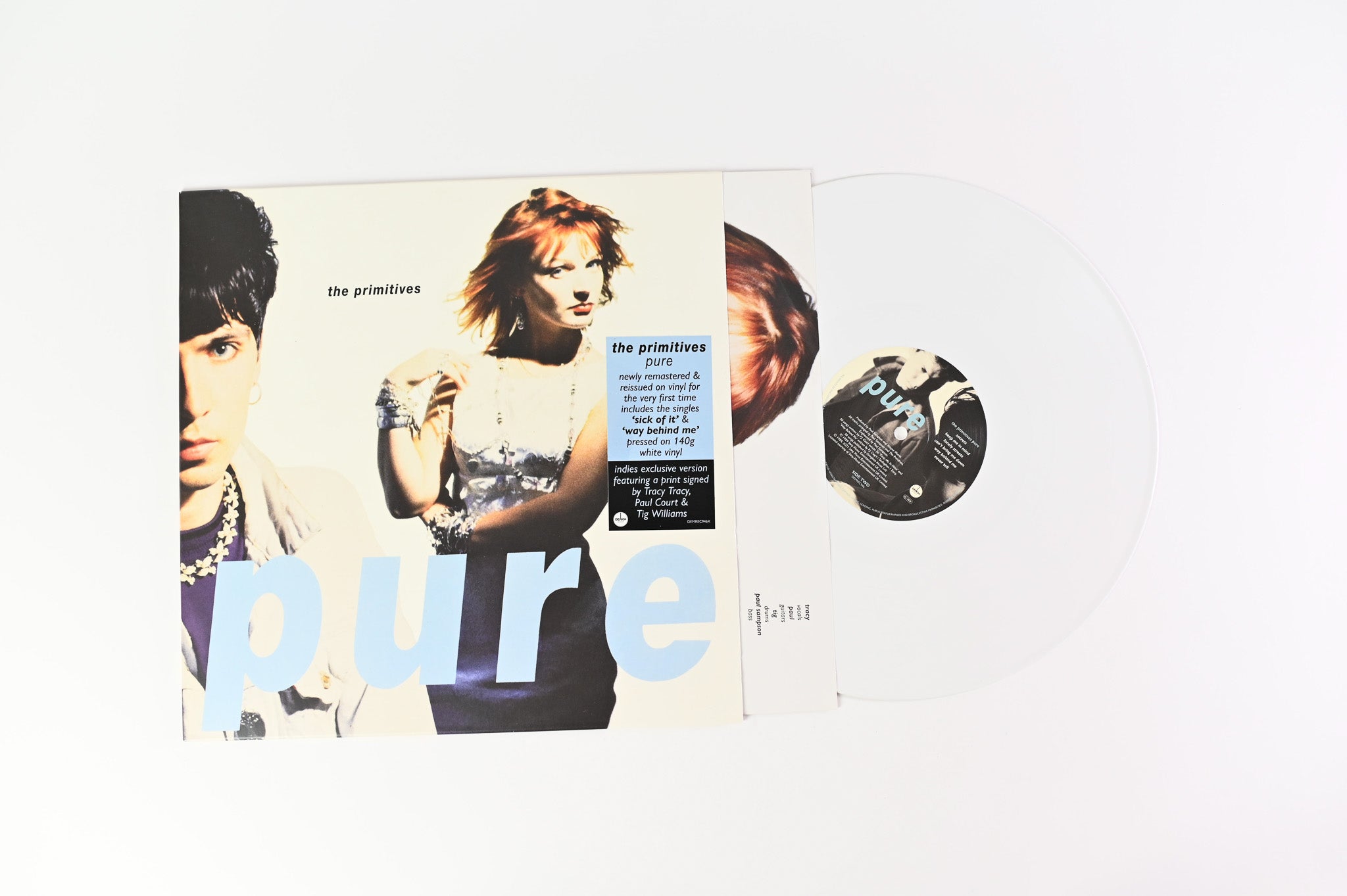 The Primitives - Pure on Demon Records White Vinyl