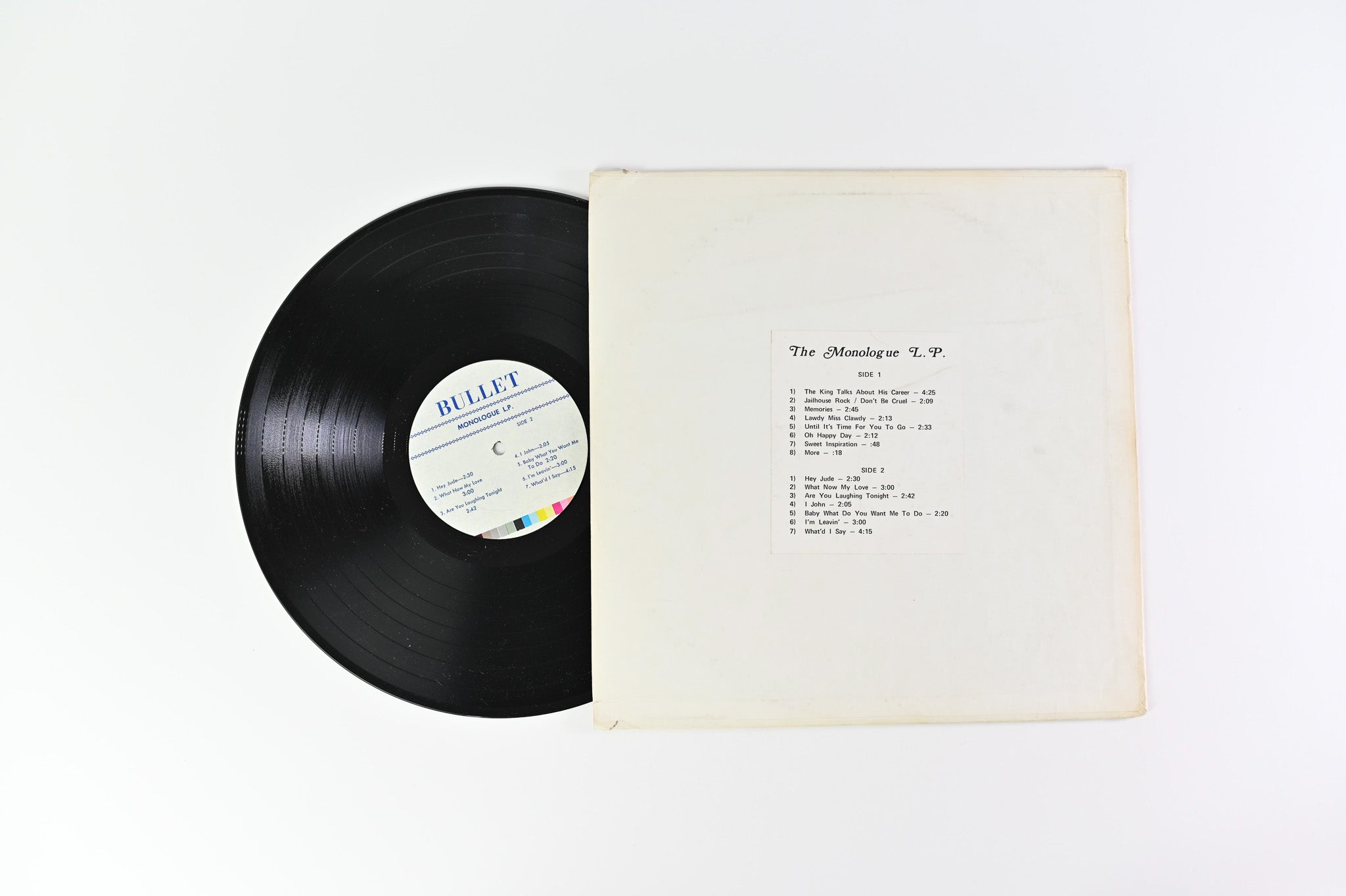 Elvis Presley - The Monologue L.P. on Bullet Unofficial