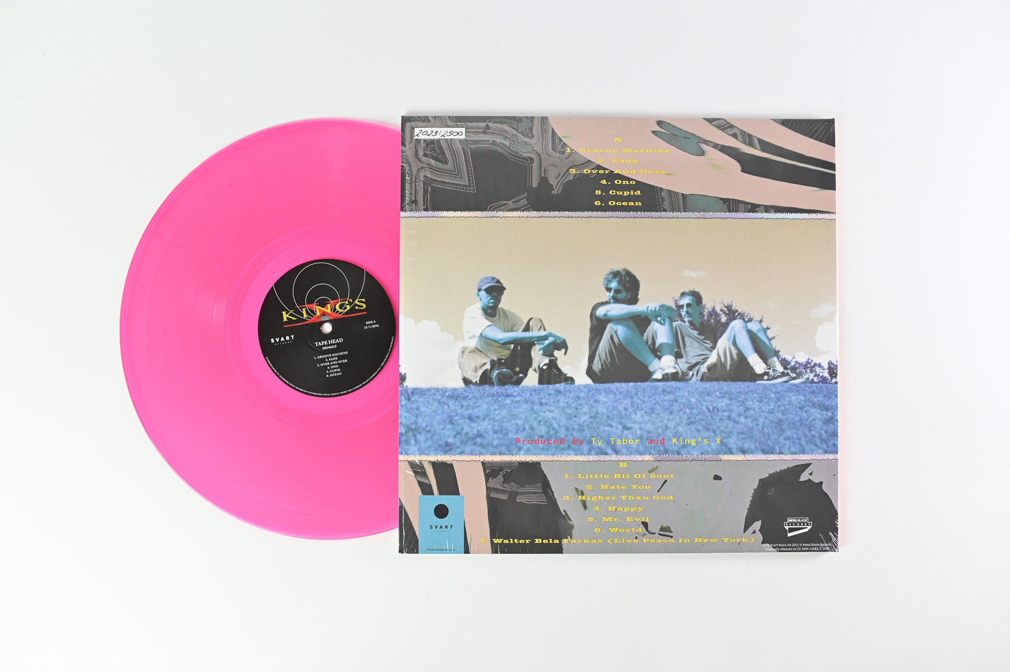 King's X - Tape Head on Svart RSD Numbered Pink Reissue