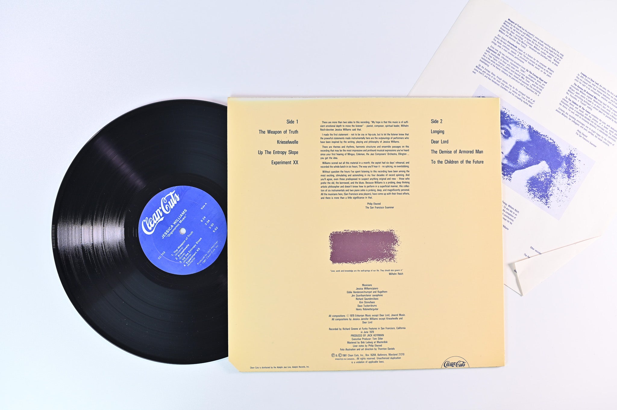 Jessica Williams - Orgonomic Music on Clean Cuts