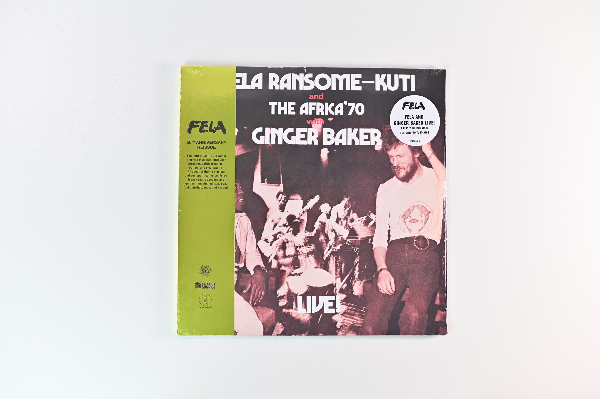 Fela Kuti - Live! on Knitting Factory Ltd Red Vinyl Reissue Sealed