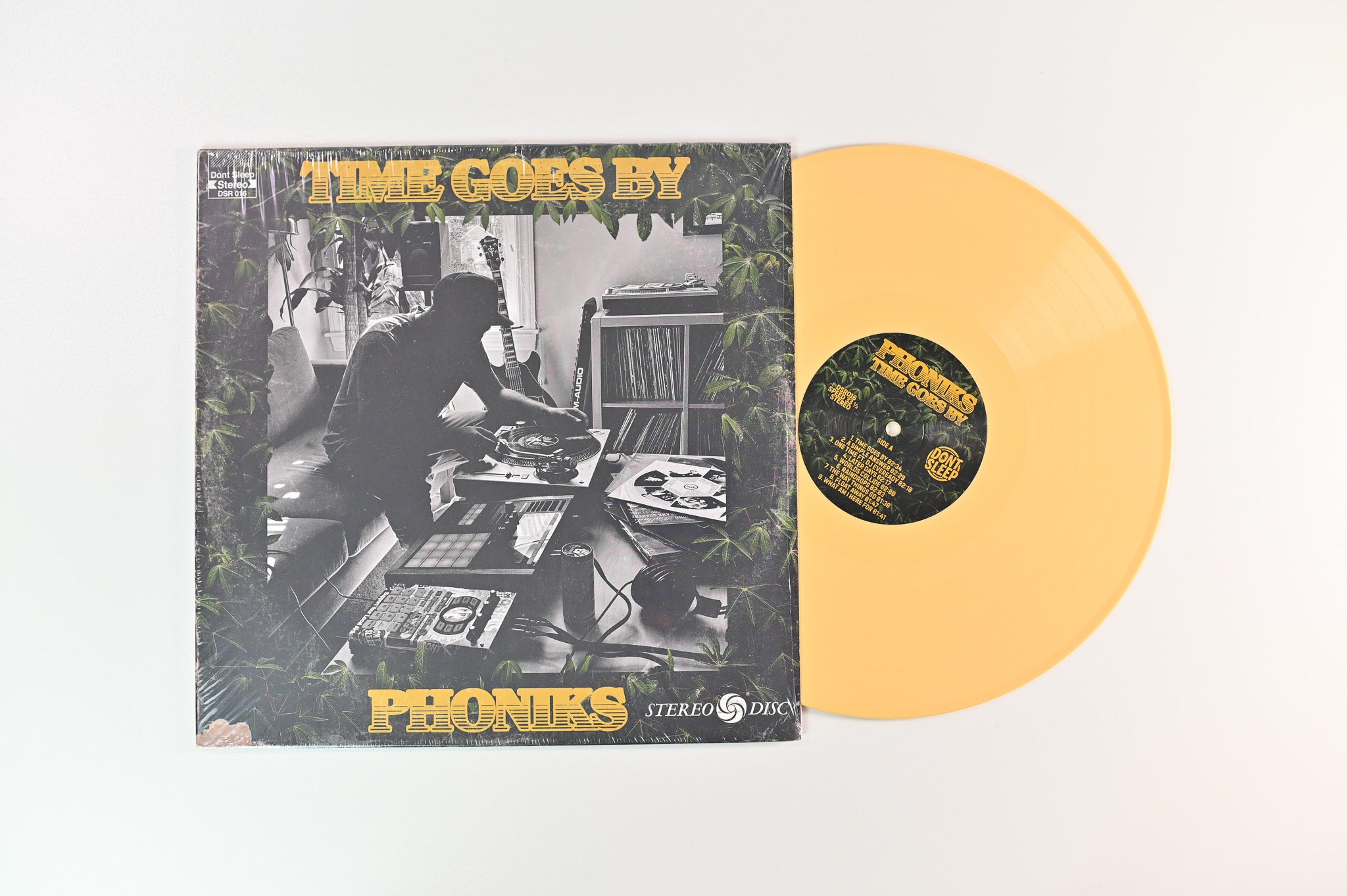 Phoniks - Time Goes By on Don't Sleep Ltd Opaque Yellow Vinyl