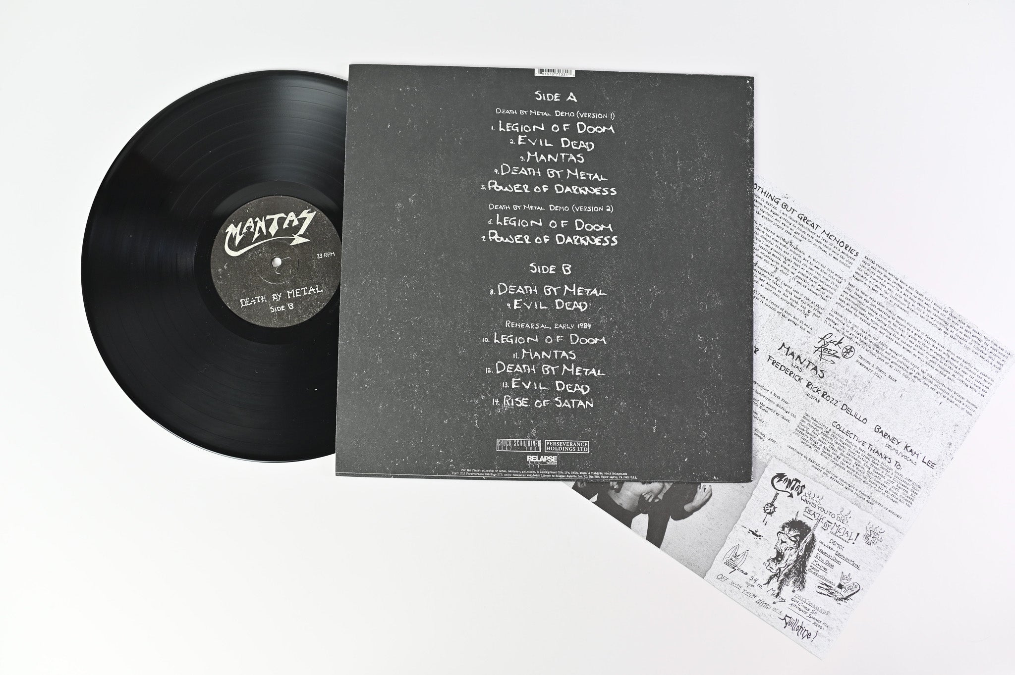 Mantas - Death By Metal on Relapse Records