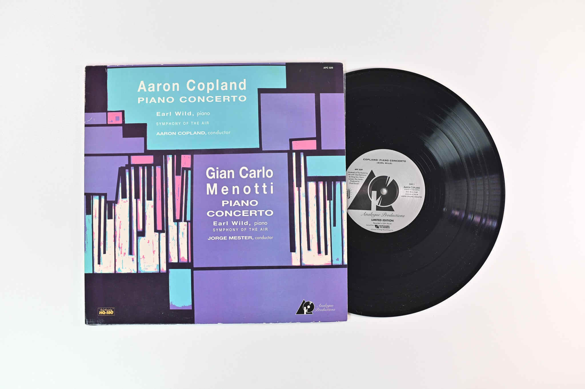 Aaron Copland - Piano Concerto on Analogue Productions Ltd Numbered 180 Gram Super Vinyl Reissue
