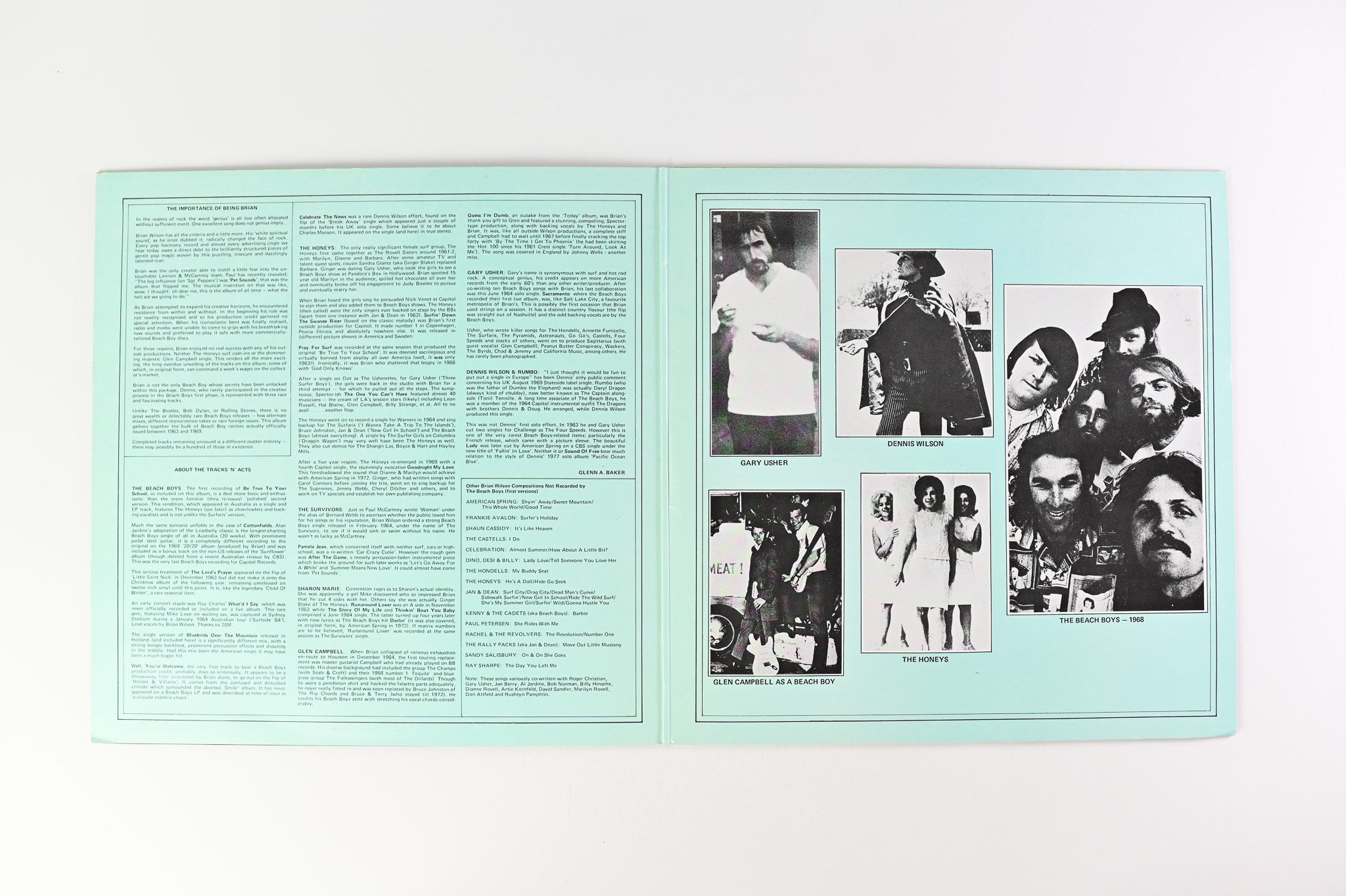 The Beach Boys - Brian Wilson Rarities on Capitol Australian Press