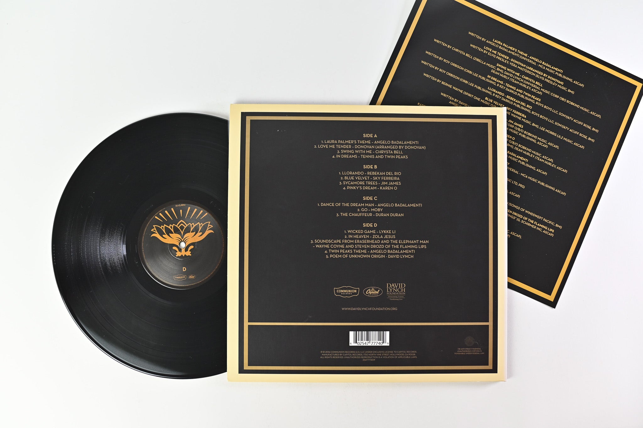 Various - The Music Of David Lynch - Benefiting The David Lynch Foundation on Communion Records