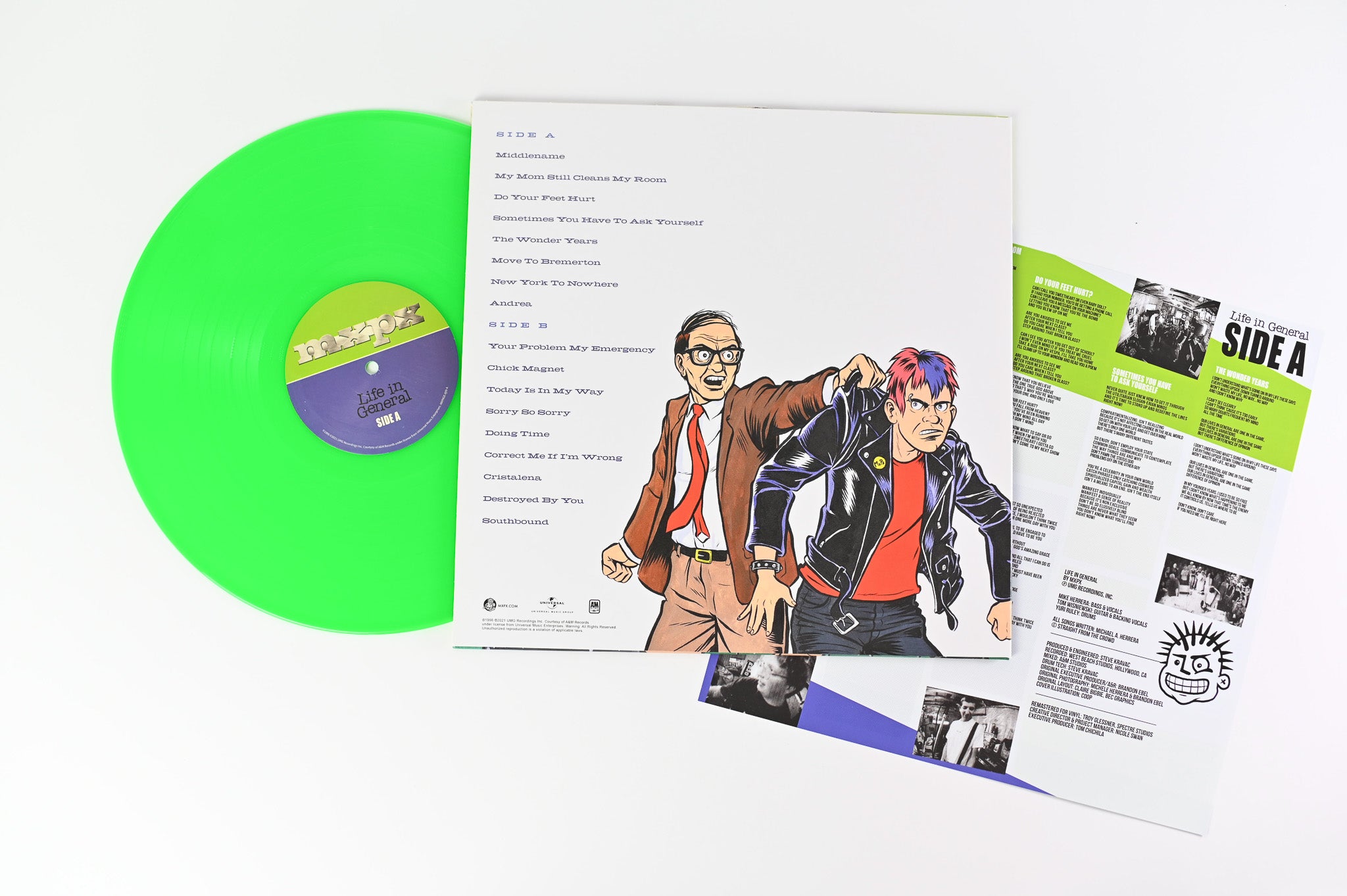 MxPx - Life In General Self Released on Neon Green Vinyl