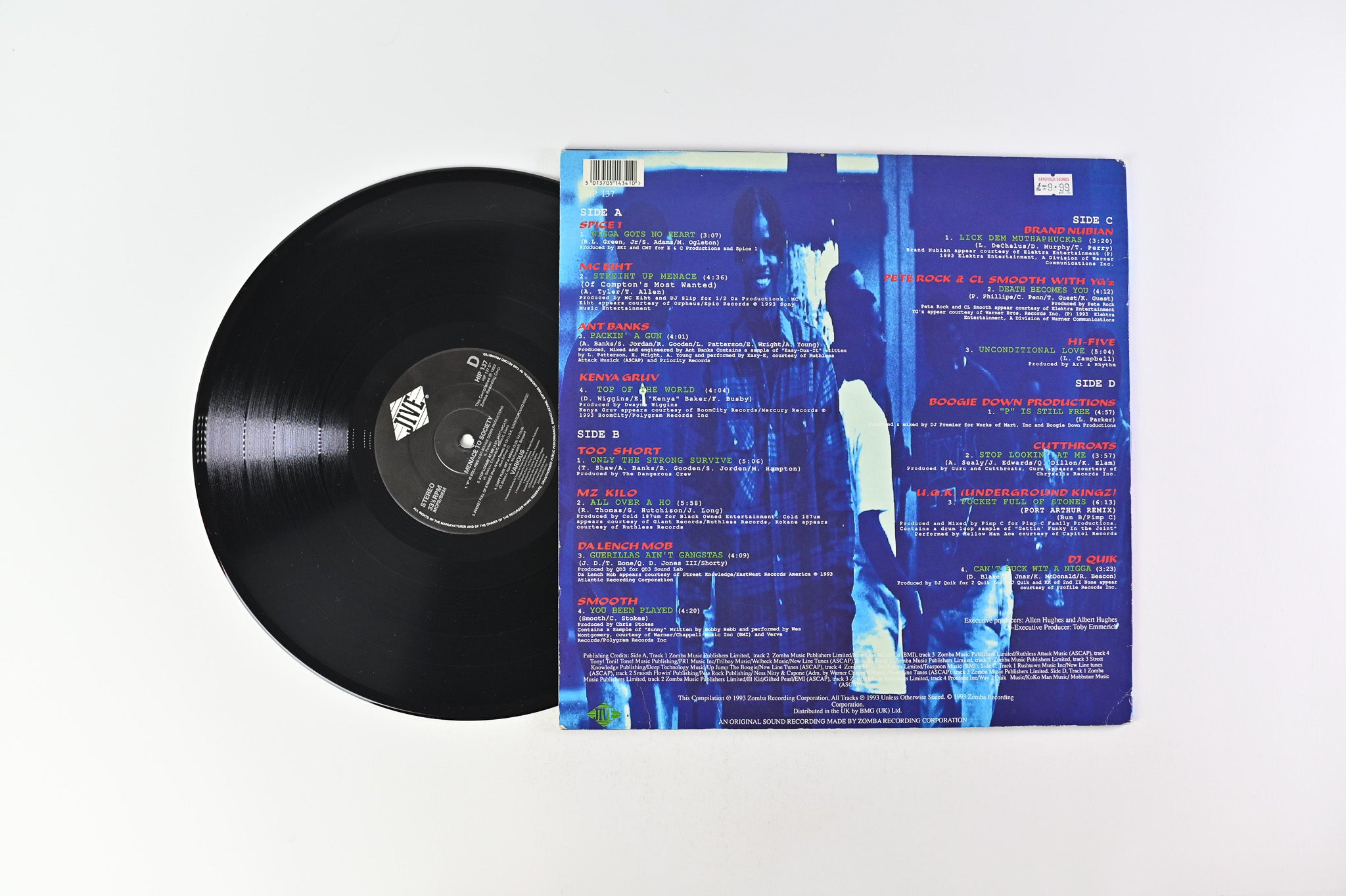Various - Menace II Society (From The Original Motion Picture Soundtrack) on Jive UK Press