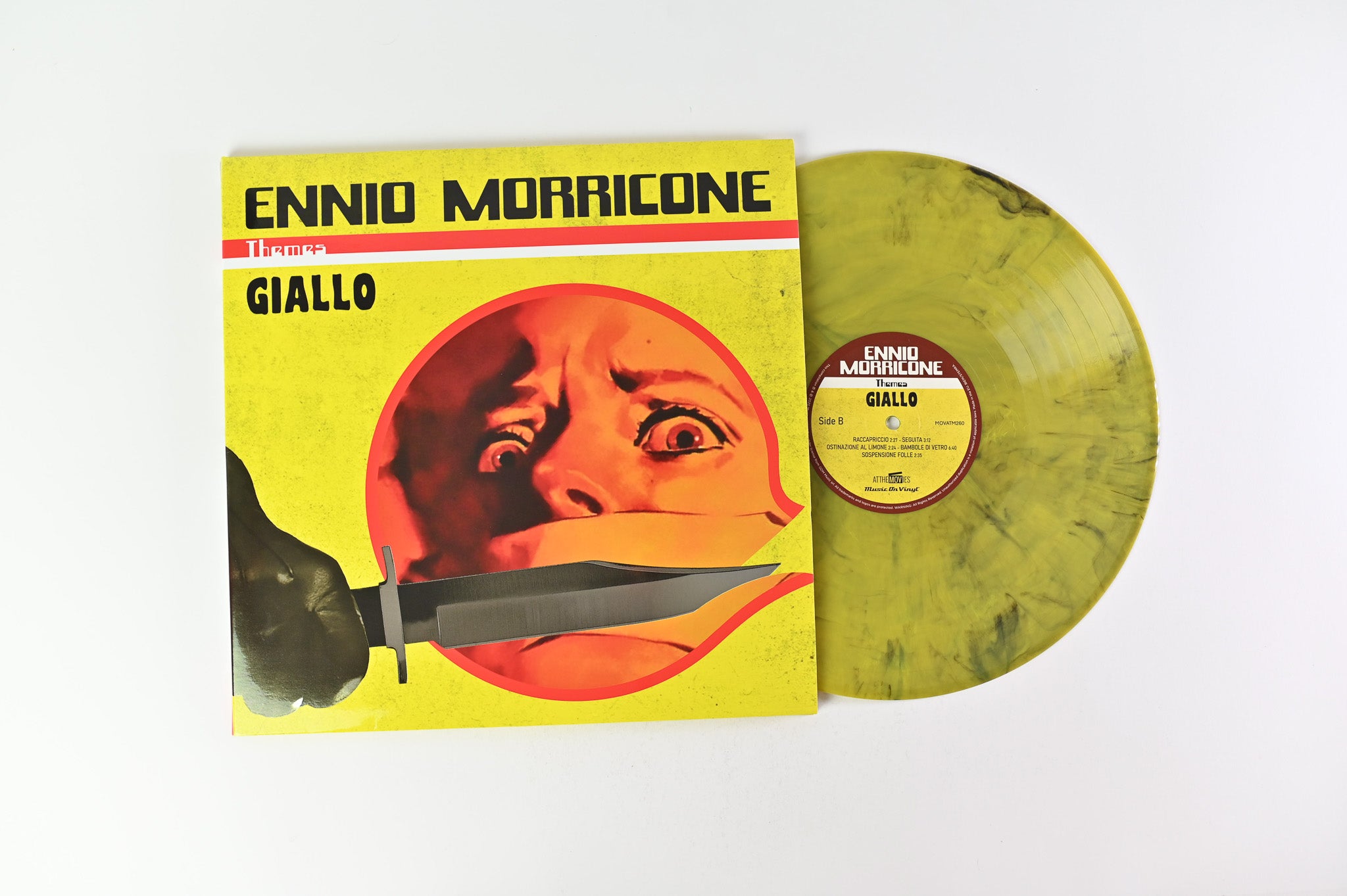 Ennio Morricone - Giallo on Music On Vinyl Ltd. Numbered Giallo & Black Marbled Vinyl