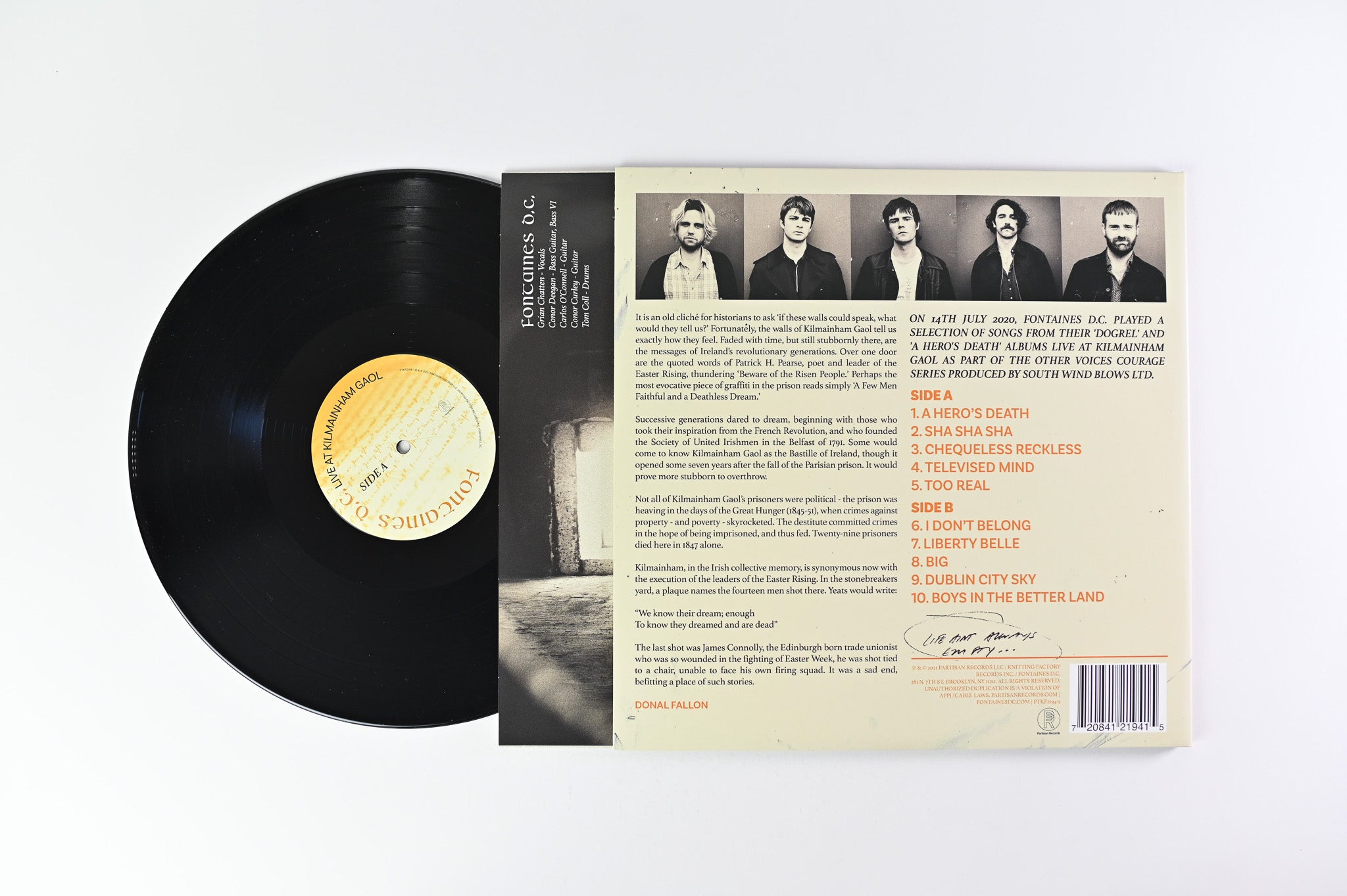 Fontaines D.C. - Live At Kilmainham Gaol on Partisan RSD Ltd Edition
