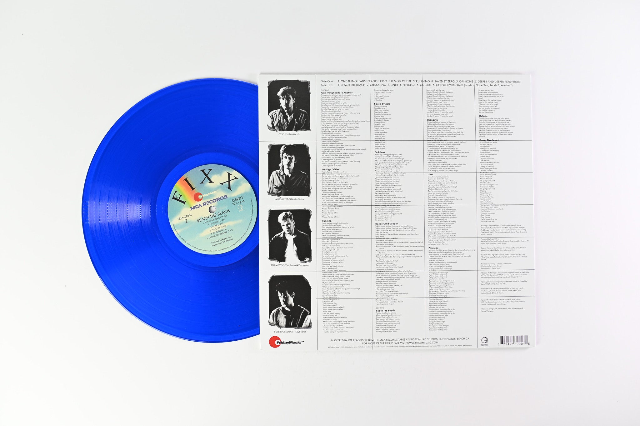 The Fixx - Reach The Beach on Friday Music Ltd RSD Blue Translucent Reissue