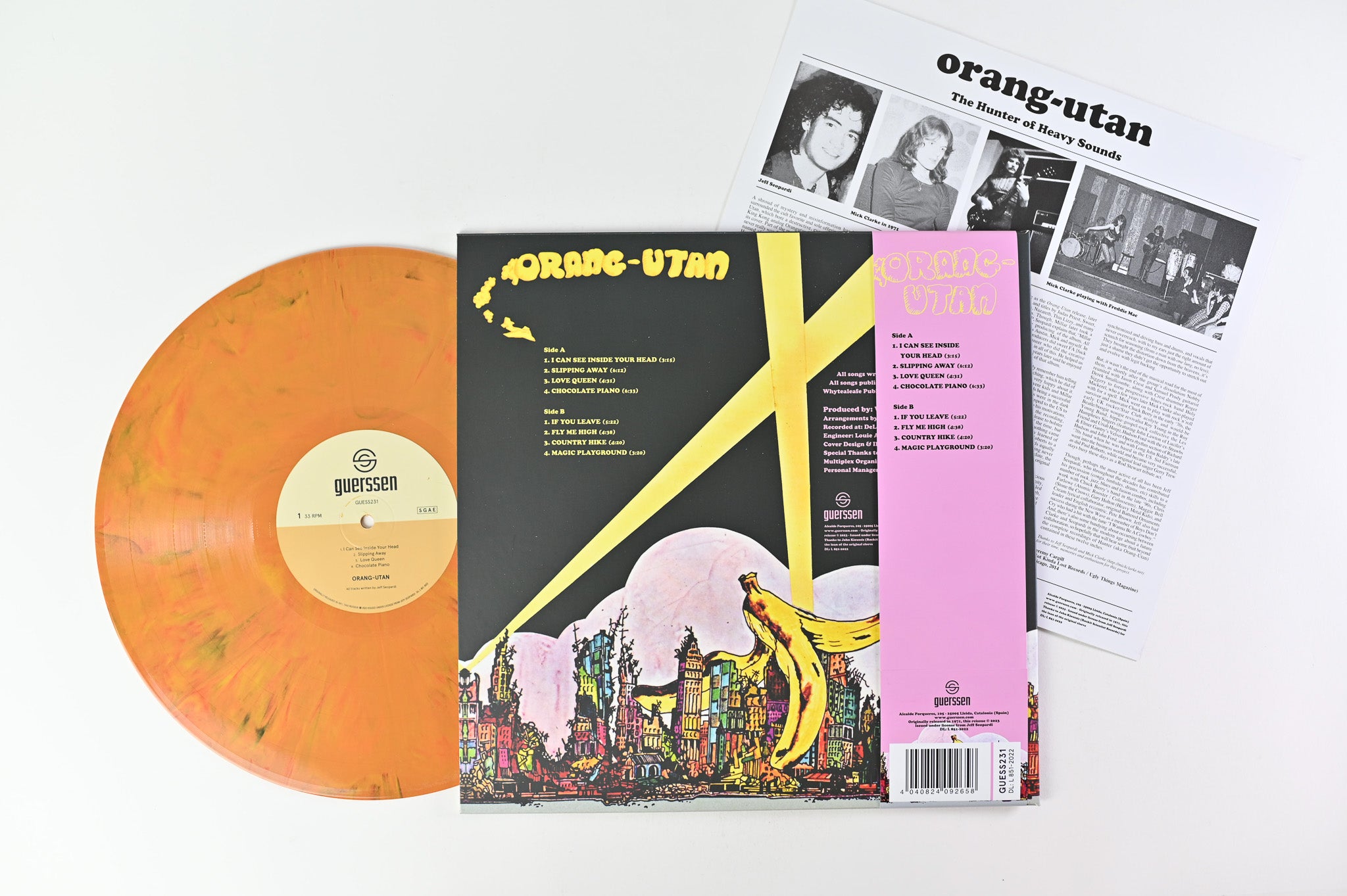 Orang-Utan - Orang-Utan on Guerssen Ltd. Reissue, Voodoo Orange Vinyl