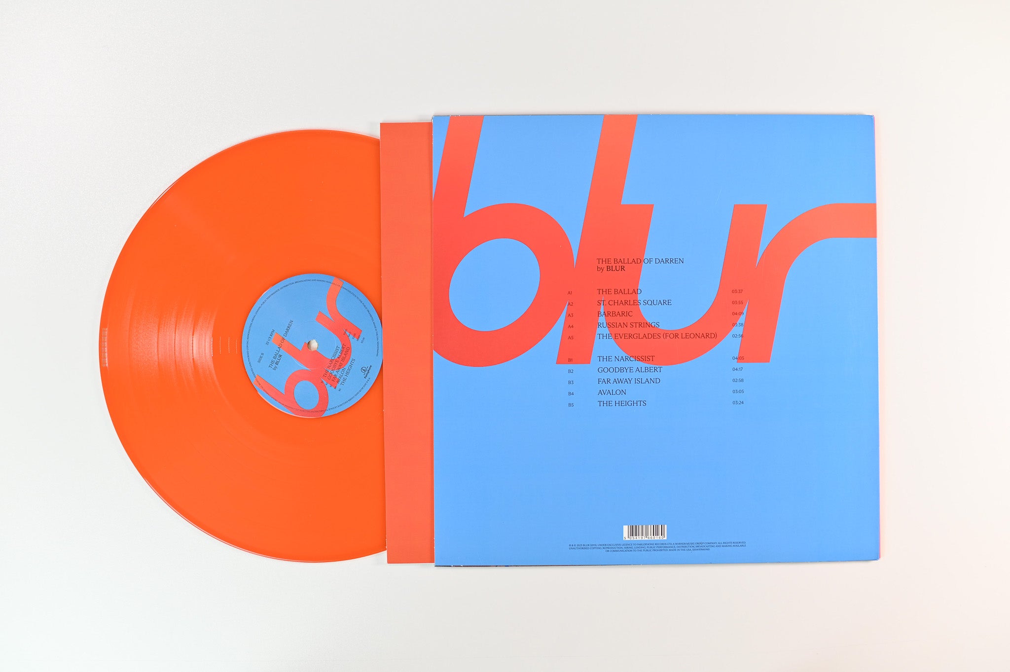 Blur - The Ballad Of Darren on Parlophone - Orange Vinyl