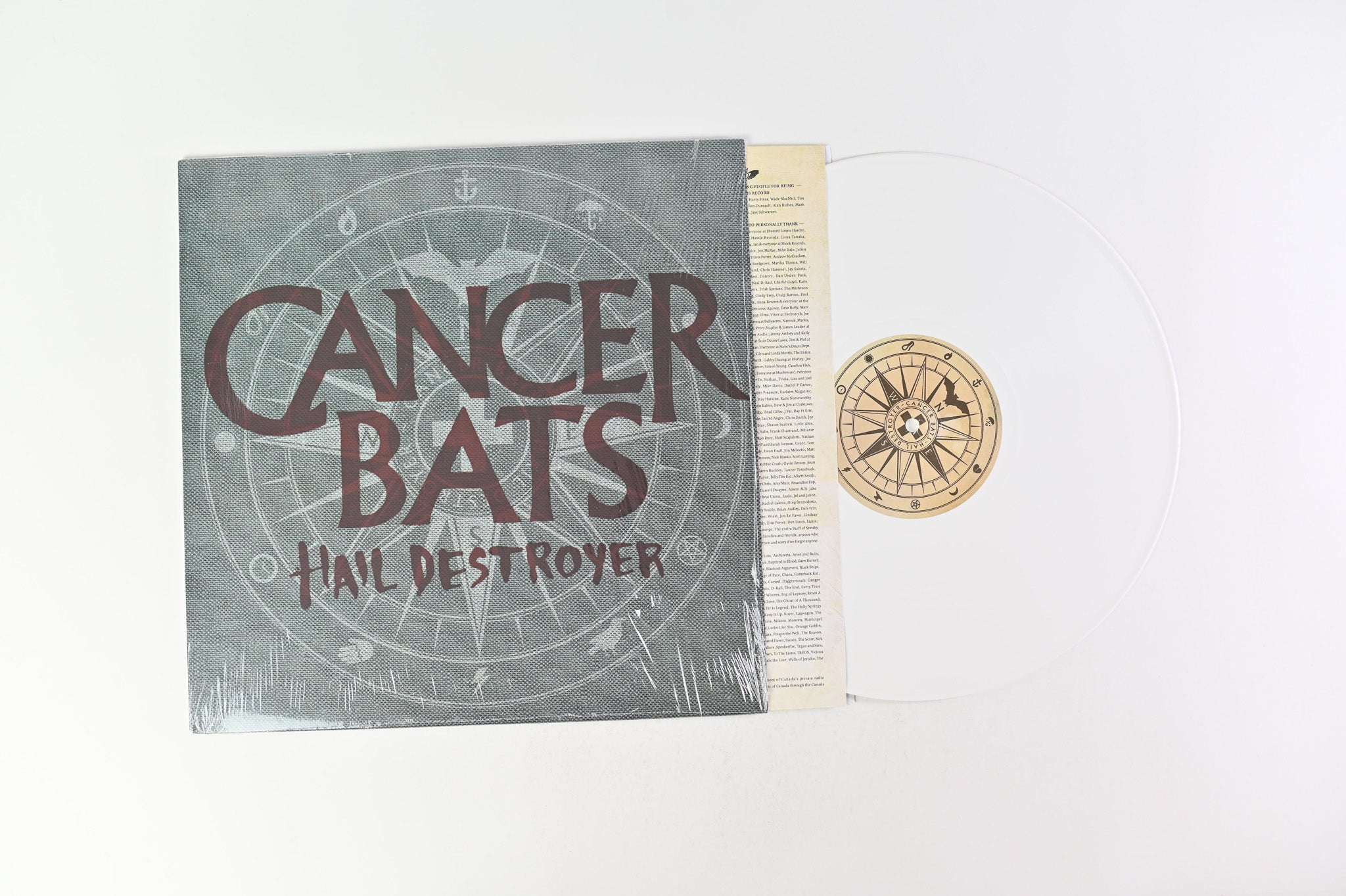Cancer Bats - Hail Destroyer on Distort Entertainment White Vinyl