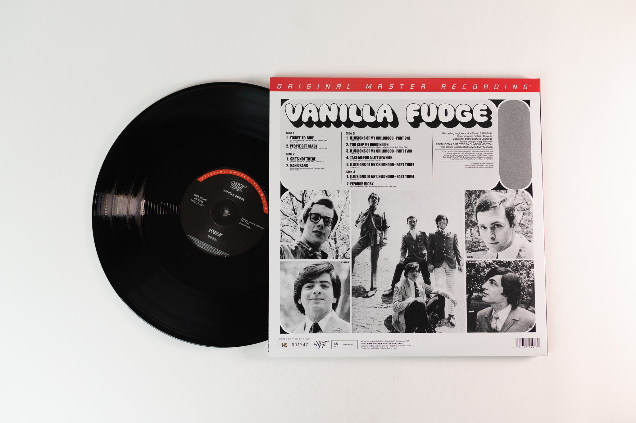 Vanilla Fudge - Vanilla Fudge on Mobile Fidelity Sound Lab Ltd Numbered 45 RPM 180 Gram Reissue