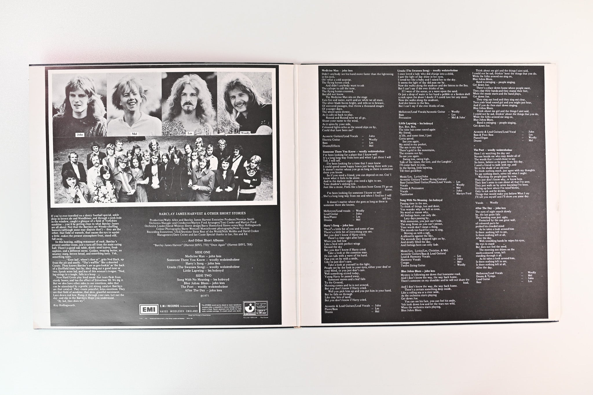 Barclay James Harvest - Barclay James Harvest And Other Short Stories on Harvest - UK pressing