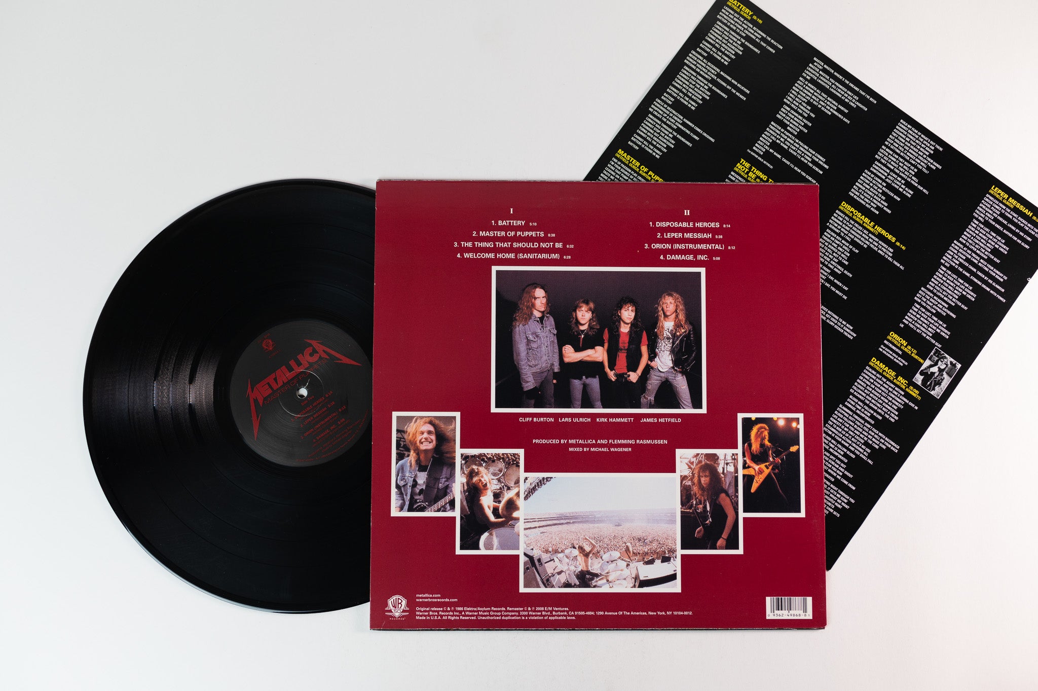 Metallica - Master Of Puppets on Warner Bros Half Speed Mastered Reissue