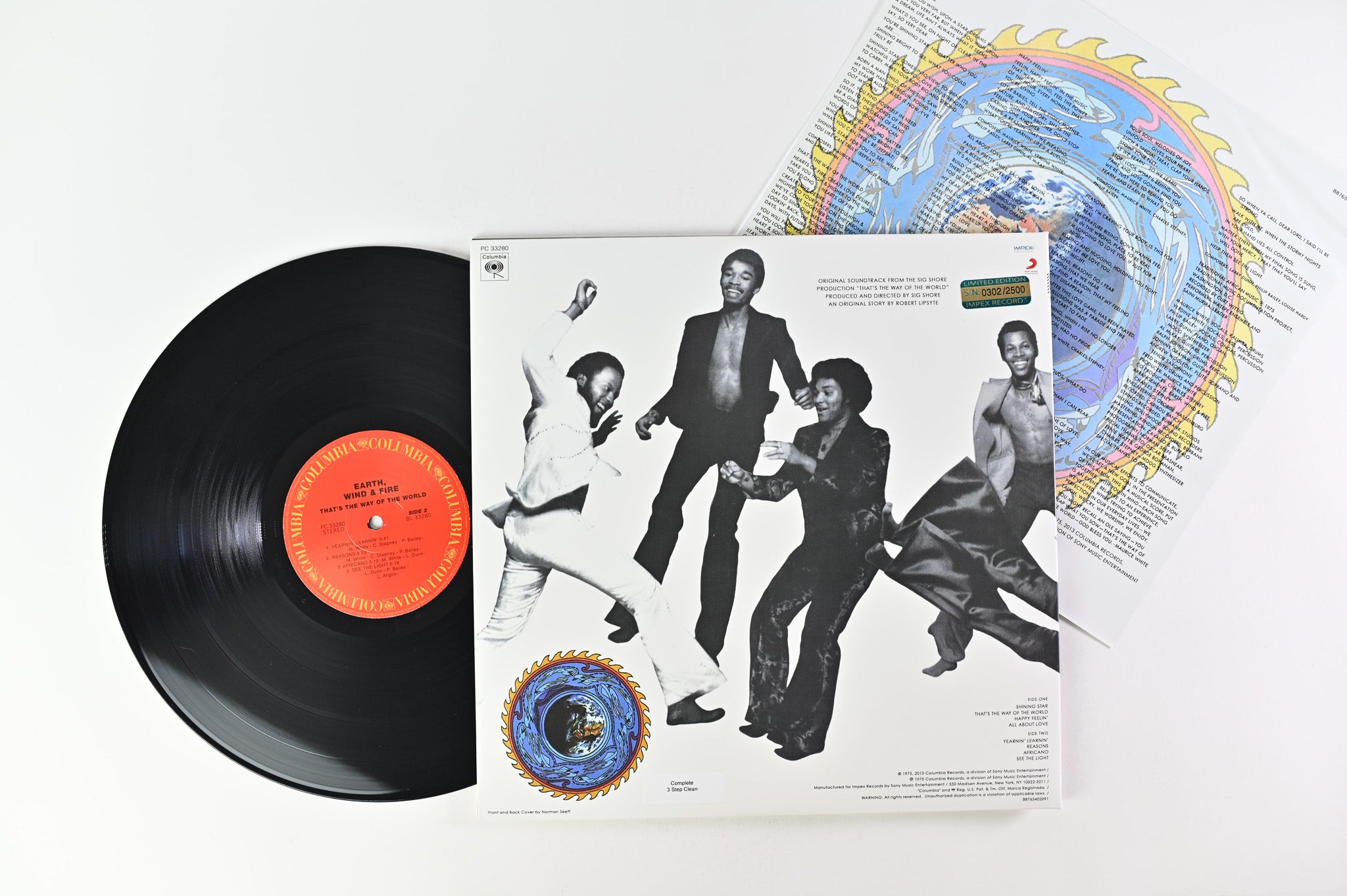 Earth, Wind & Fire - That's The Way Of The World on Impex Records Ltd. Numbered Reissue